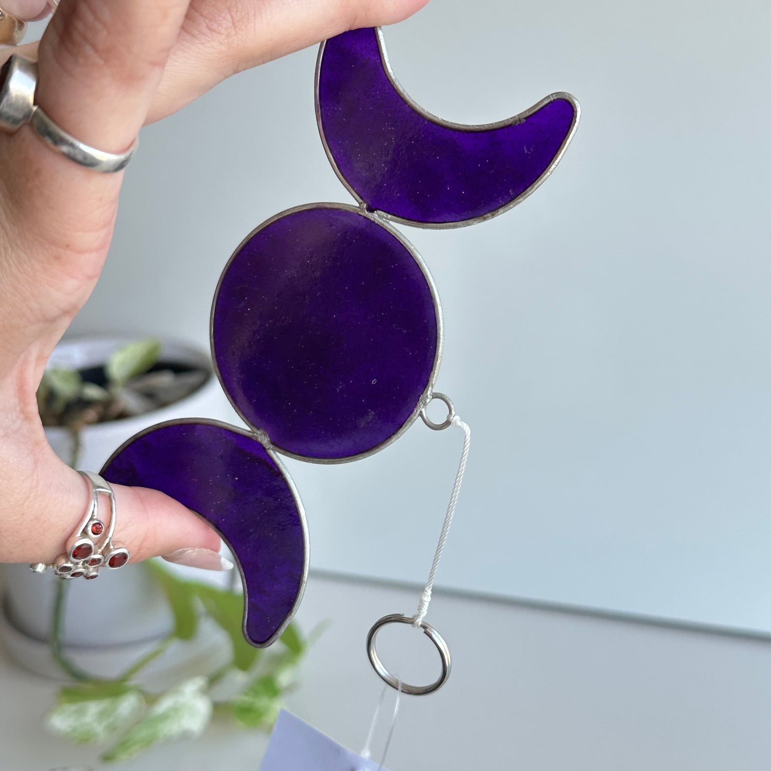 Purple Triple Moon Suncatcher SC21131