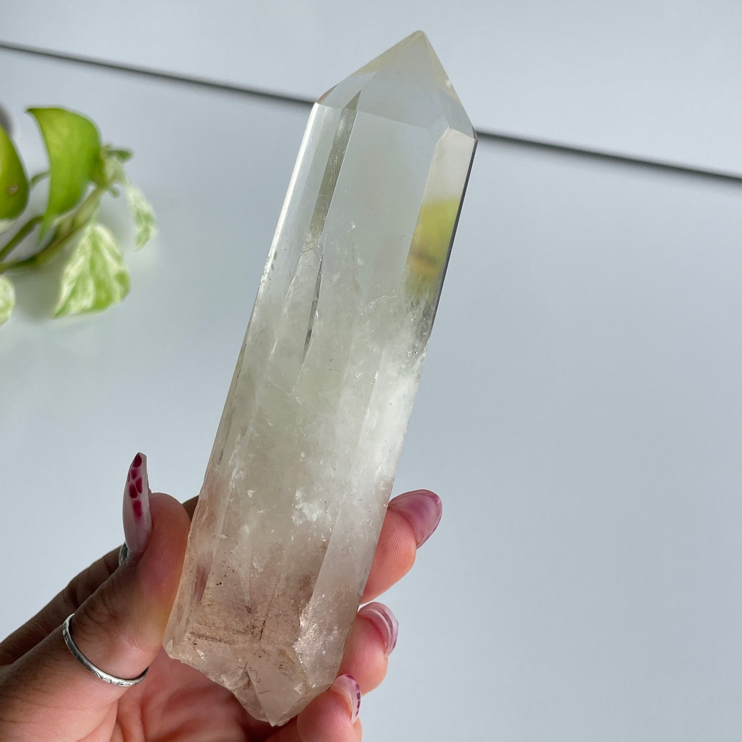 Lemon Quartz Point ( Chipped Tip ) 14cm