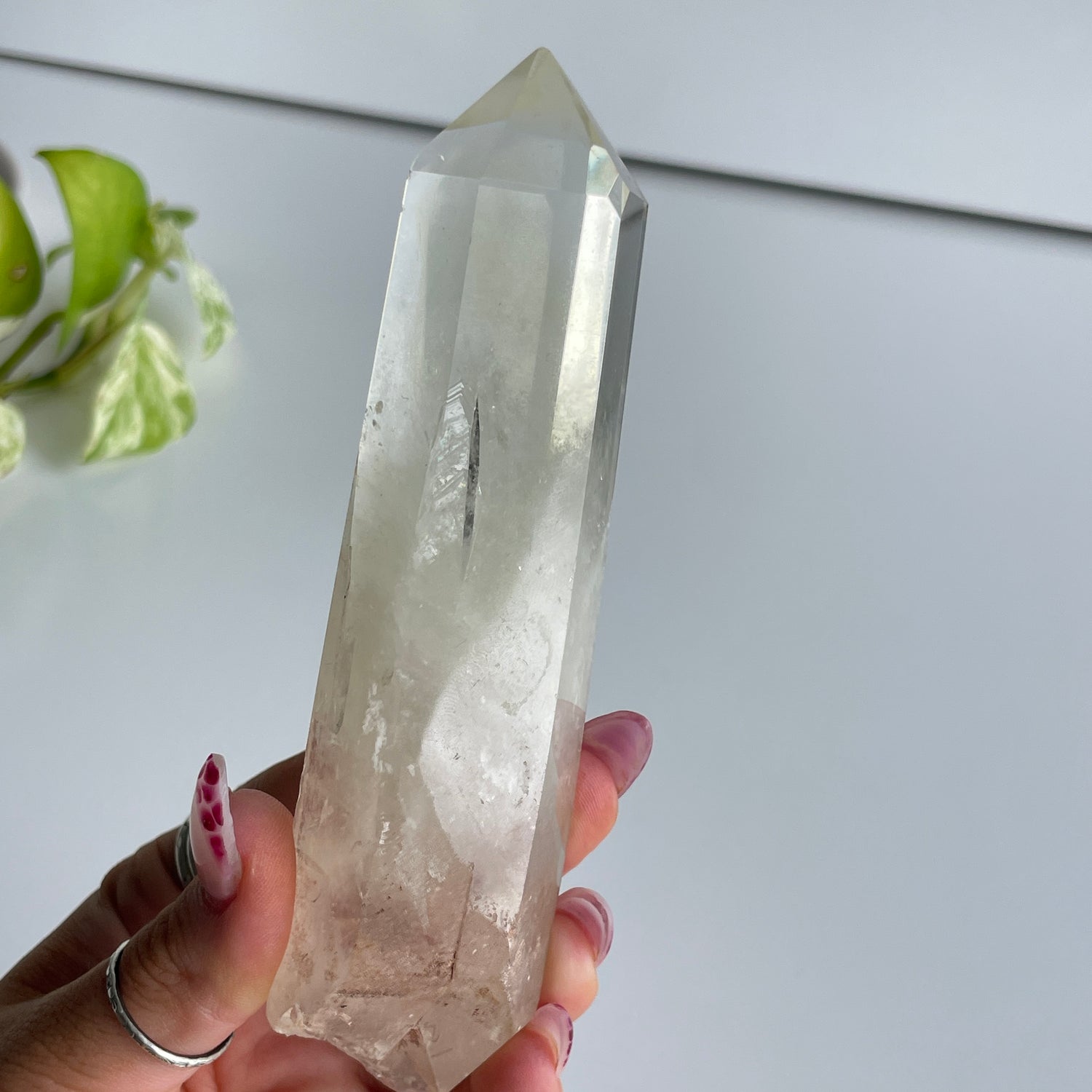 Lemon Quartz Point ( Chipped Tip ) 14cm