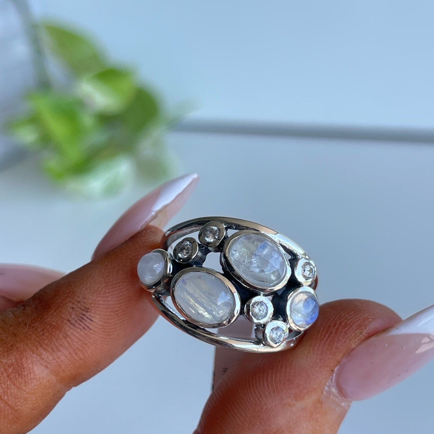 Moonstone Multi Stone Ring R3878