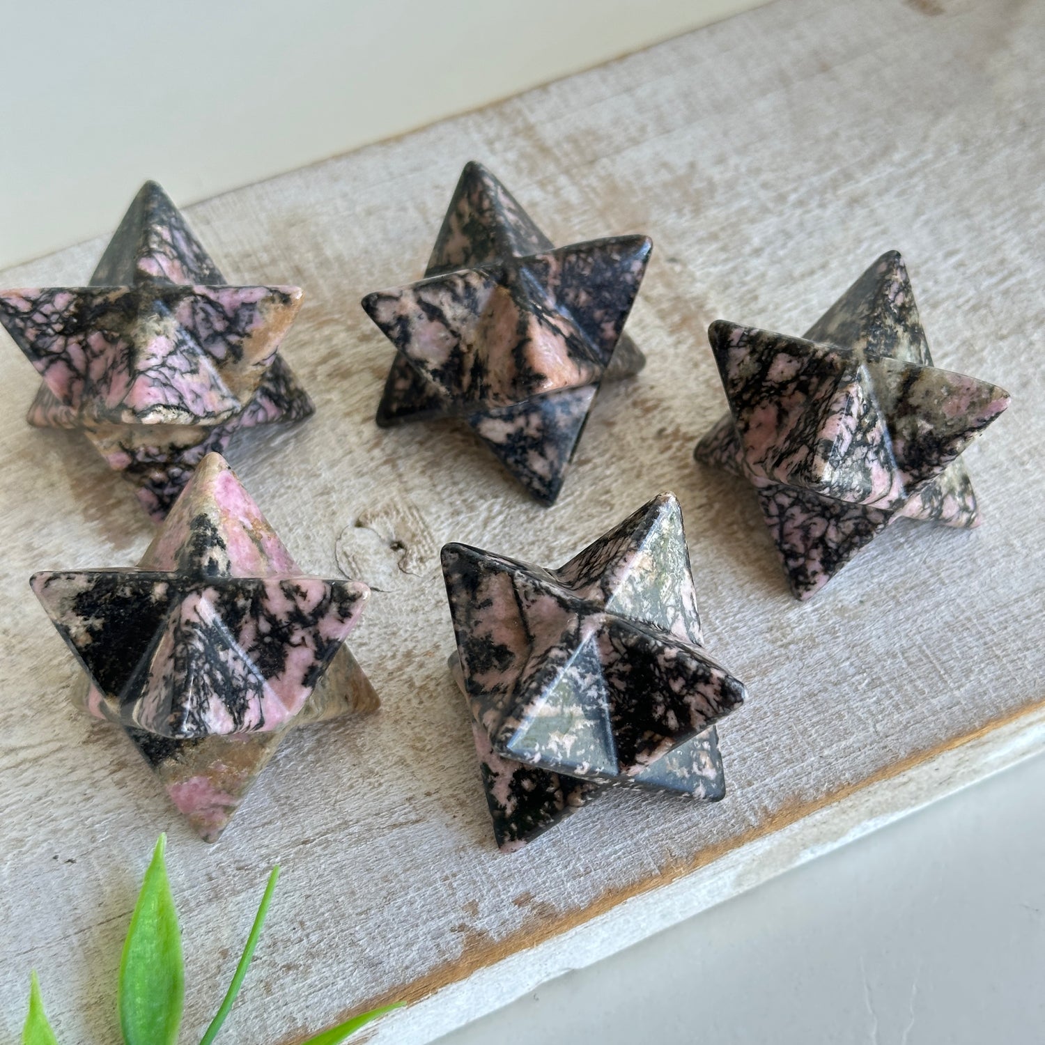 Rhodonite Merkaba 2.5cm