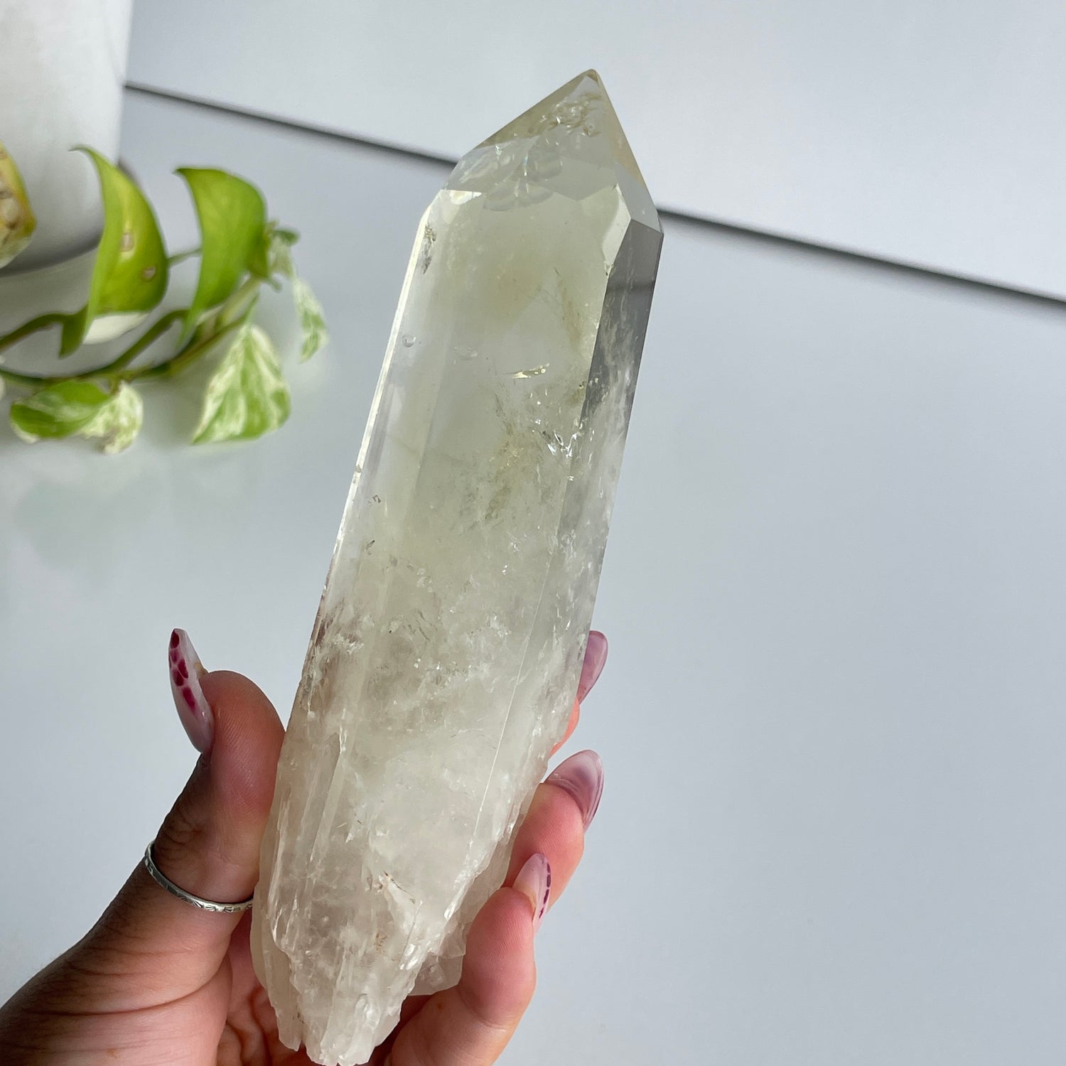 Lemon Quartz Point ( Chipped Tip ) 15.7cm