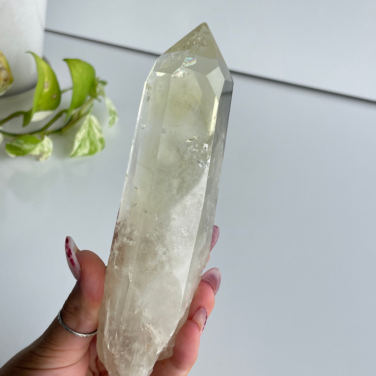 Lemon Quartz Point ( Chipped Tip ) 15.7cm