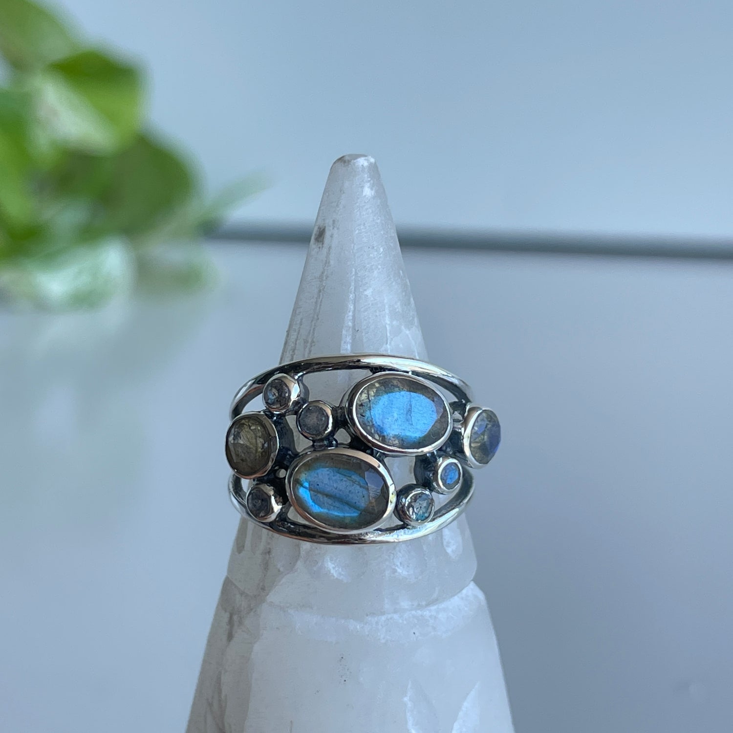 Labradorite Multi Stone Ring R3878