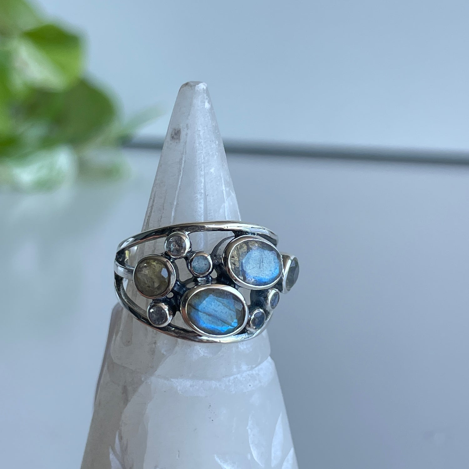 Labradorite Multi Stone Ring R3878