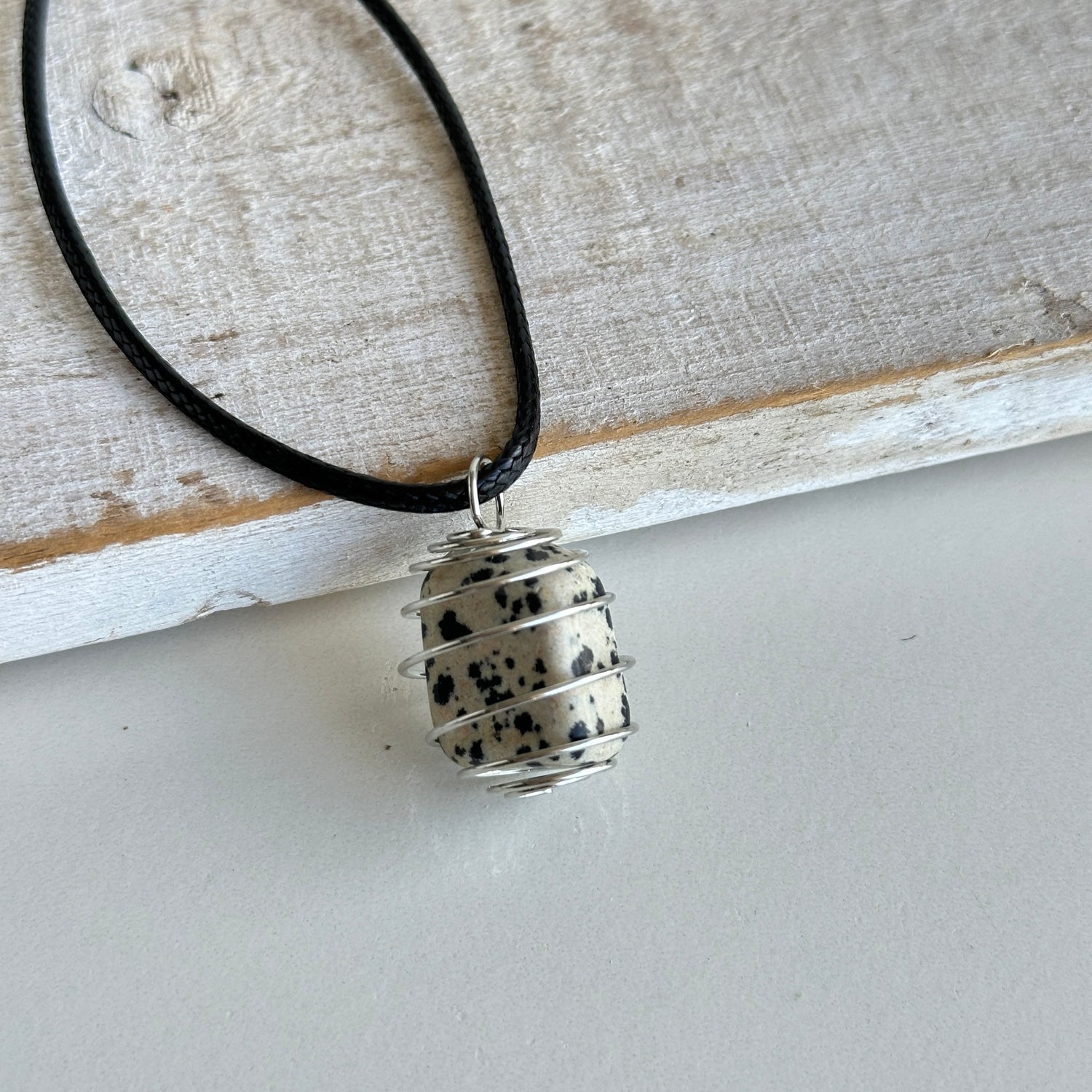 Spiral Cage Necklace Silver