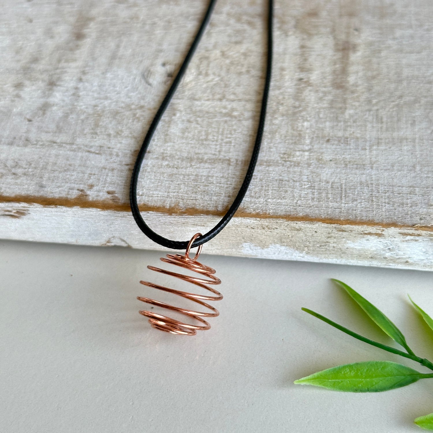 Spiral Necklace Rose Gold