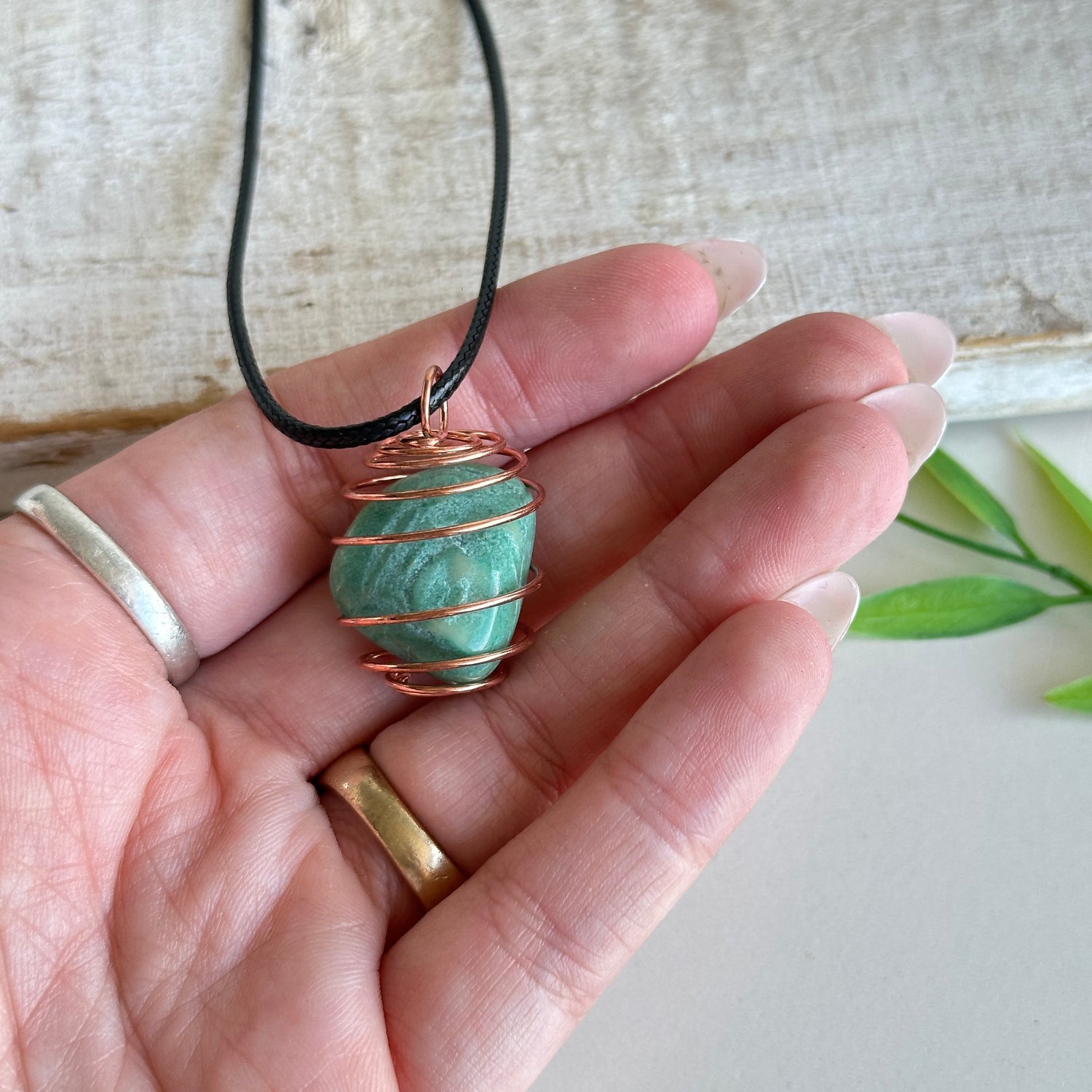 Spiral Necklace Rose Gold