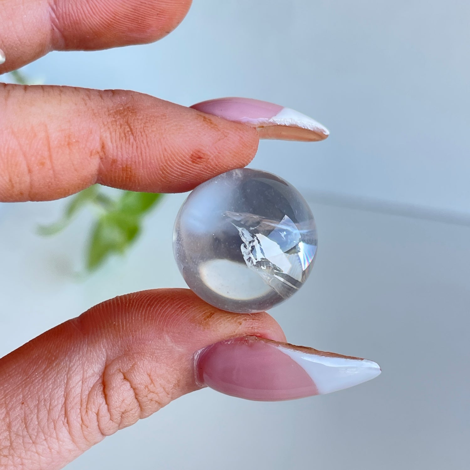 Blue Needle Quartz Sphere 2.1cm
