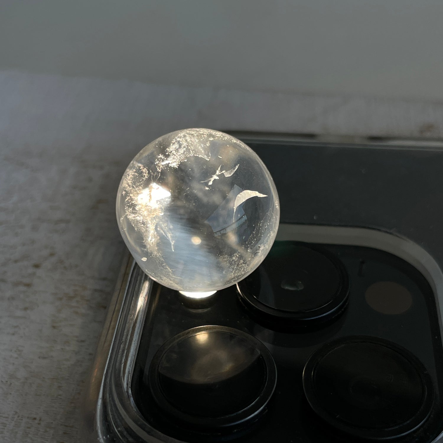 Blue Needle Quartz Sphere 2.3cm 01