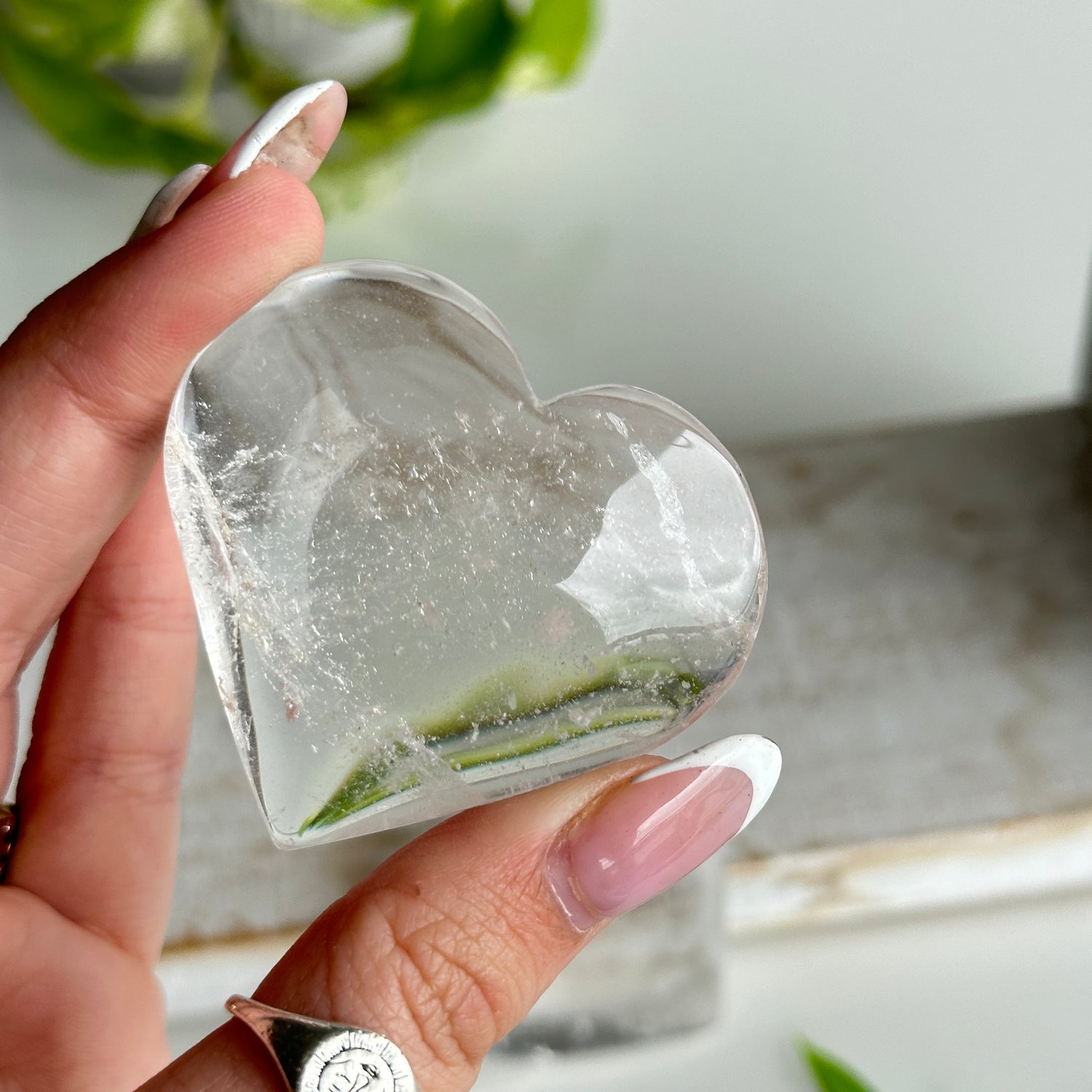 Clear Quartz Heart Small