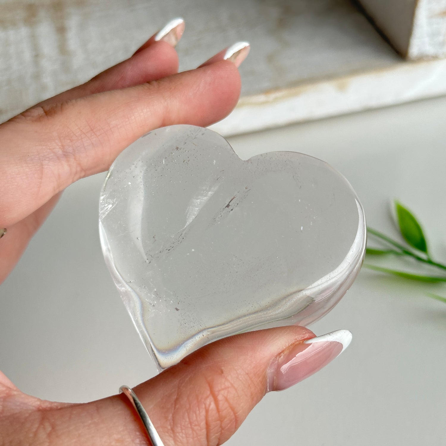 Clear Quartz Heart Medium