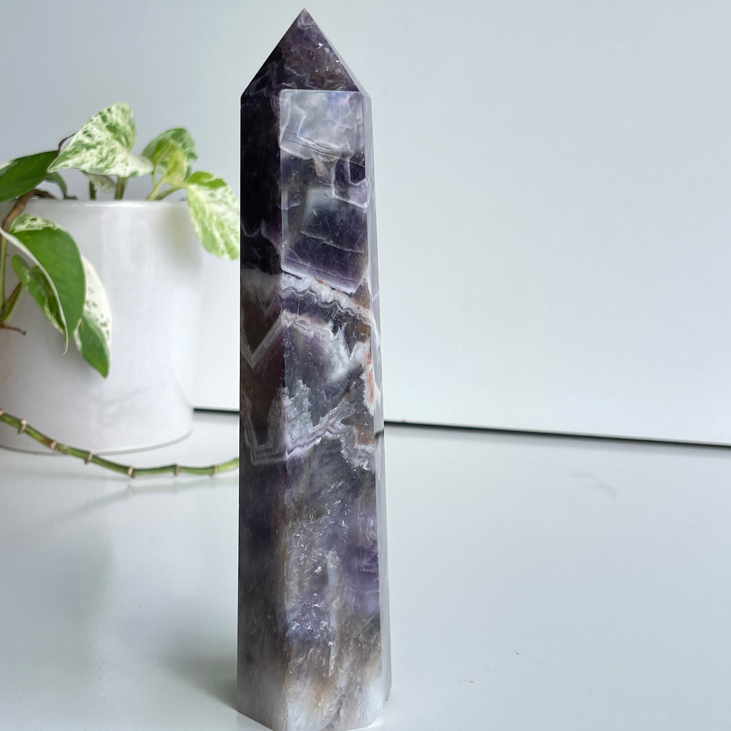Chevron Amethyst Generator 20.2cm