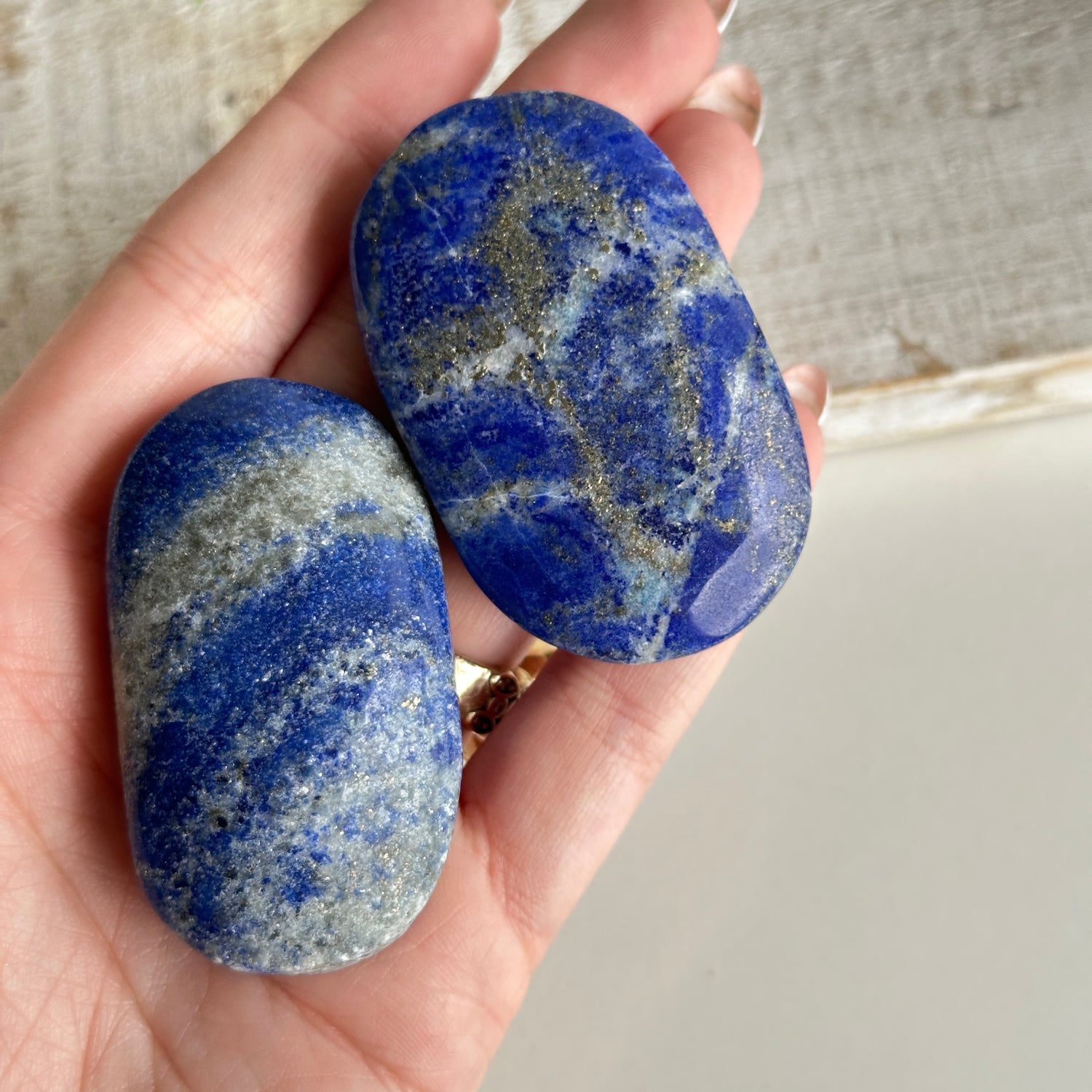 Lapis Lazuli Palmstone Medium