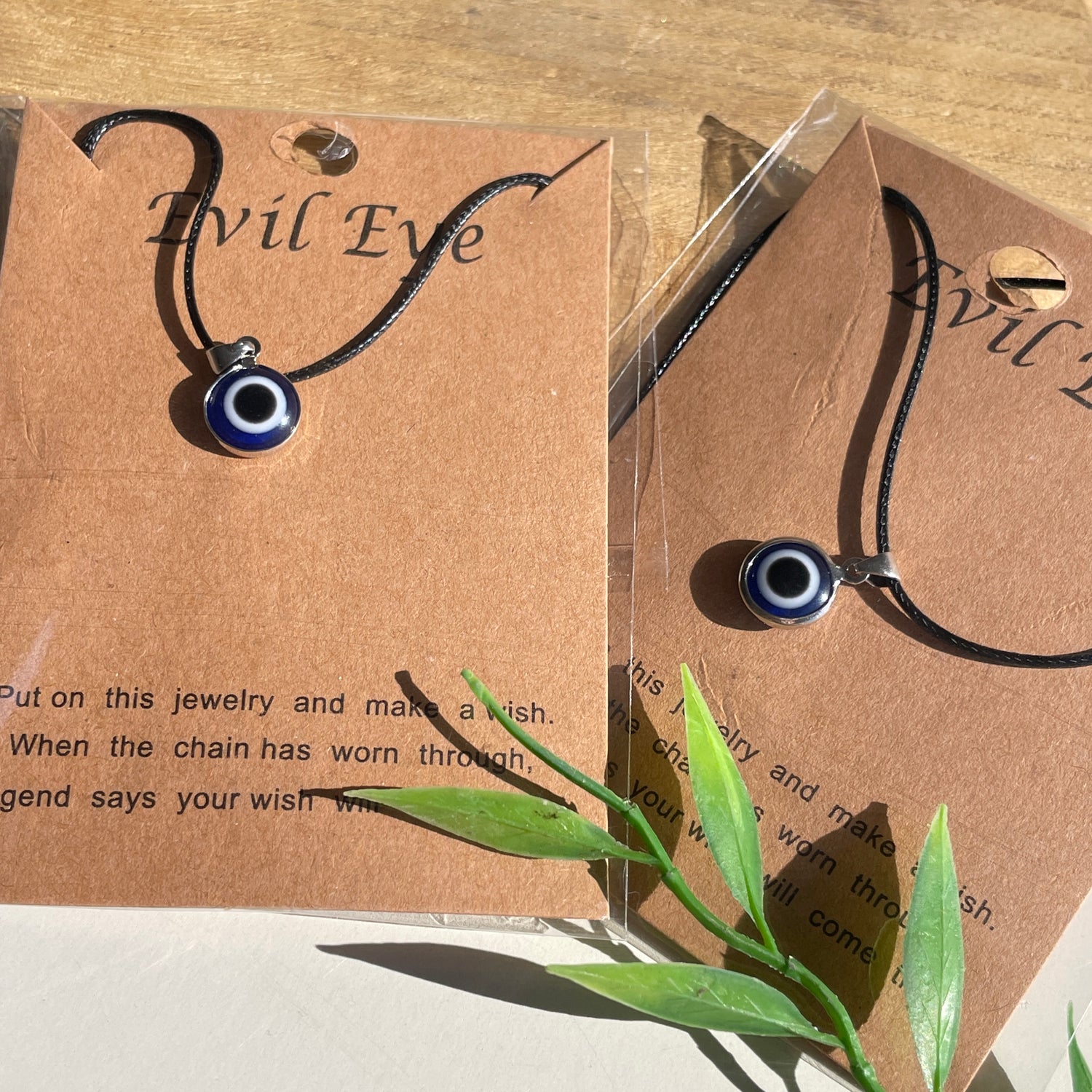 Evil Eye Dark Blue Black Necklace