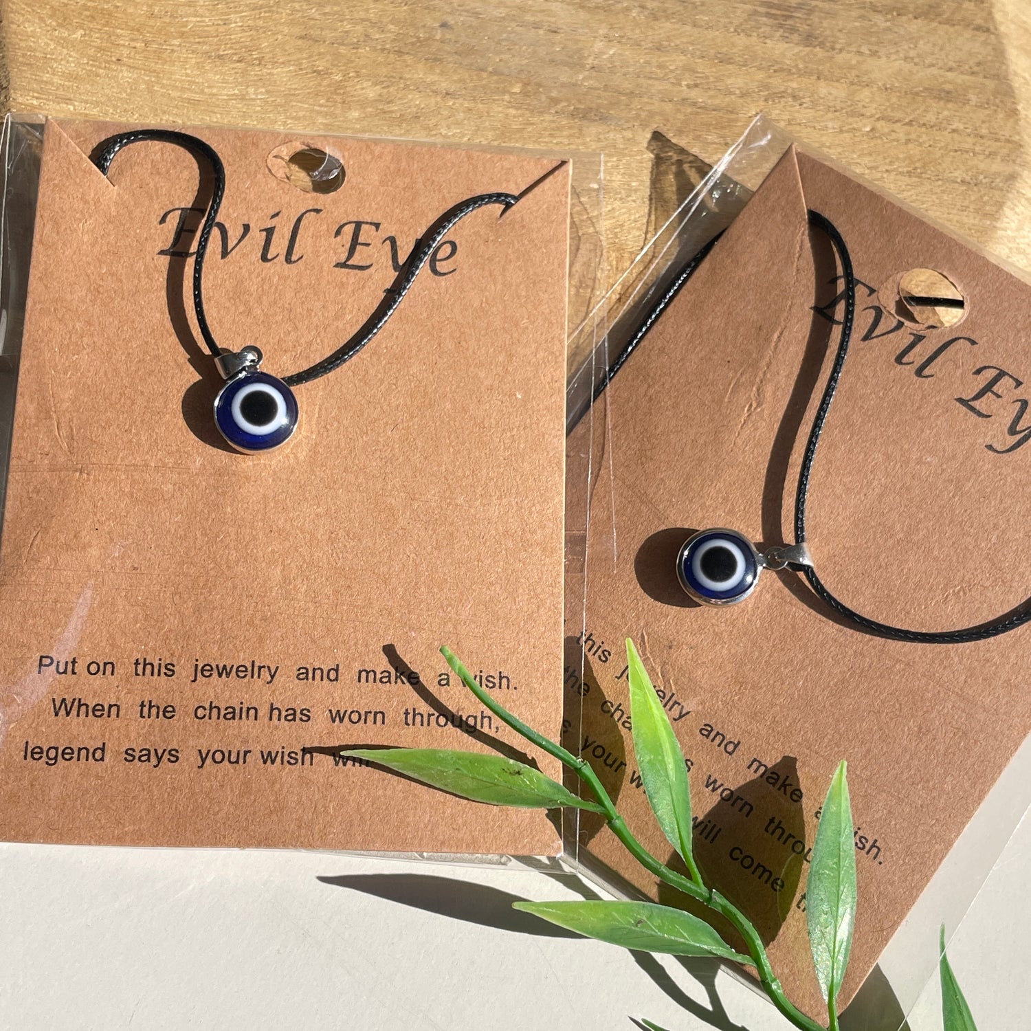 Evil Eye Dark Blue Black Necklace