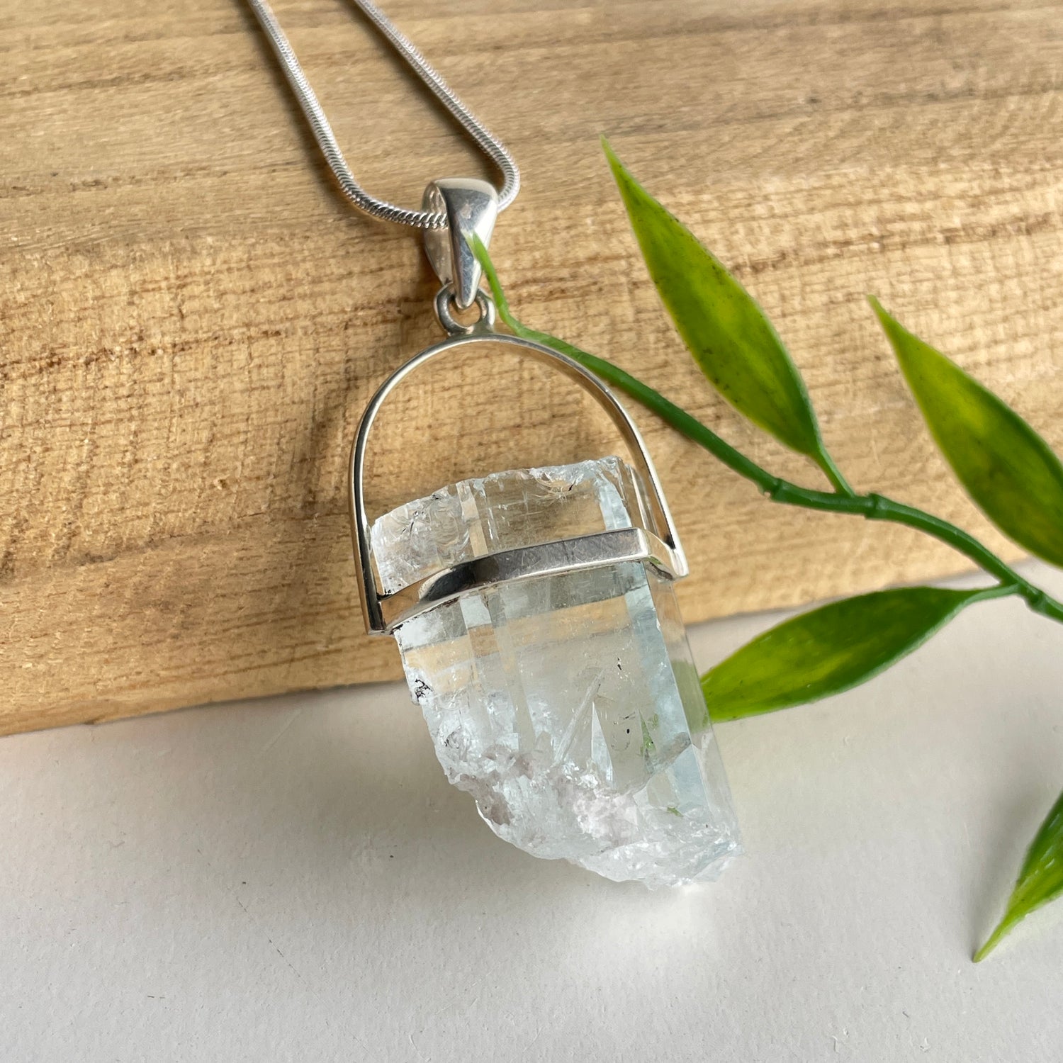 Aquamarine Point Pendant