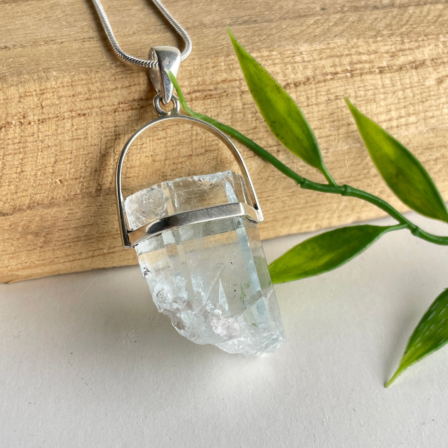 Aquamarine Point Pendant