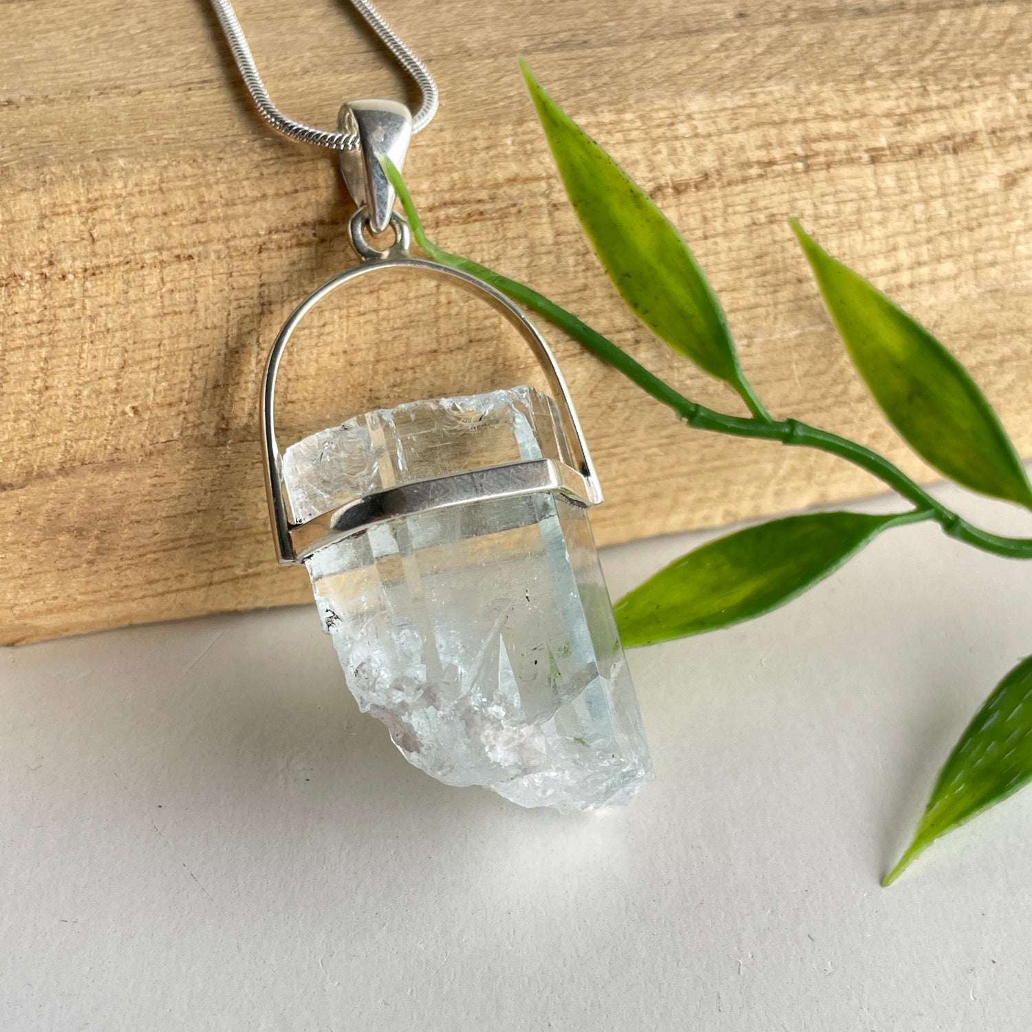 Aquamarine Point Pendant