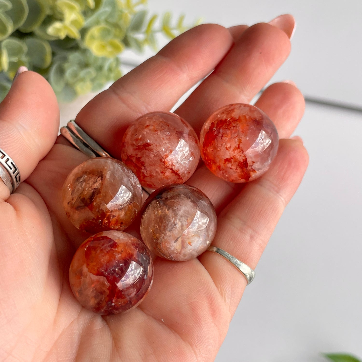 Fire Quartz Sphere Small