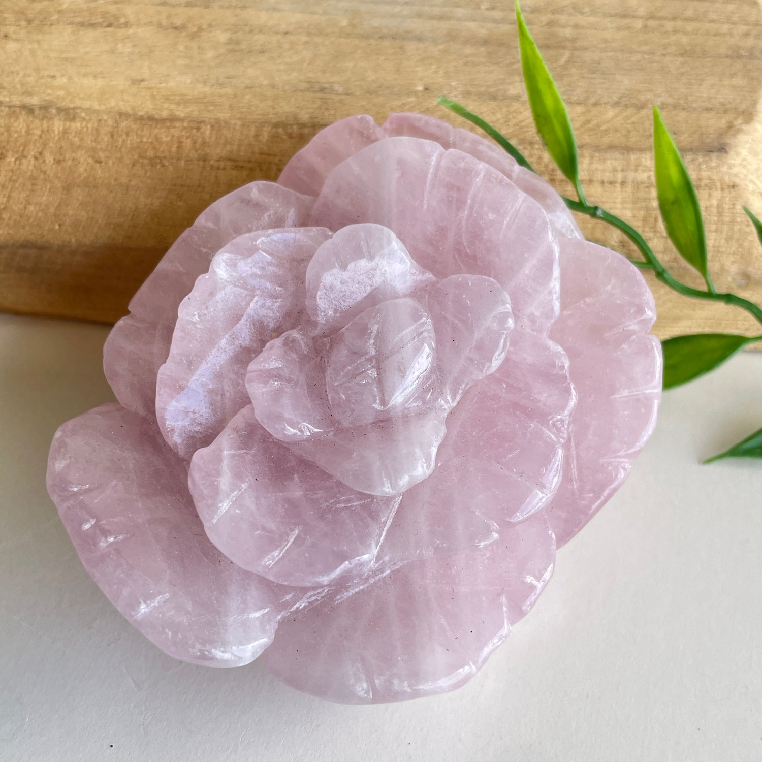 Rose Quartz Flower 8.3cm