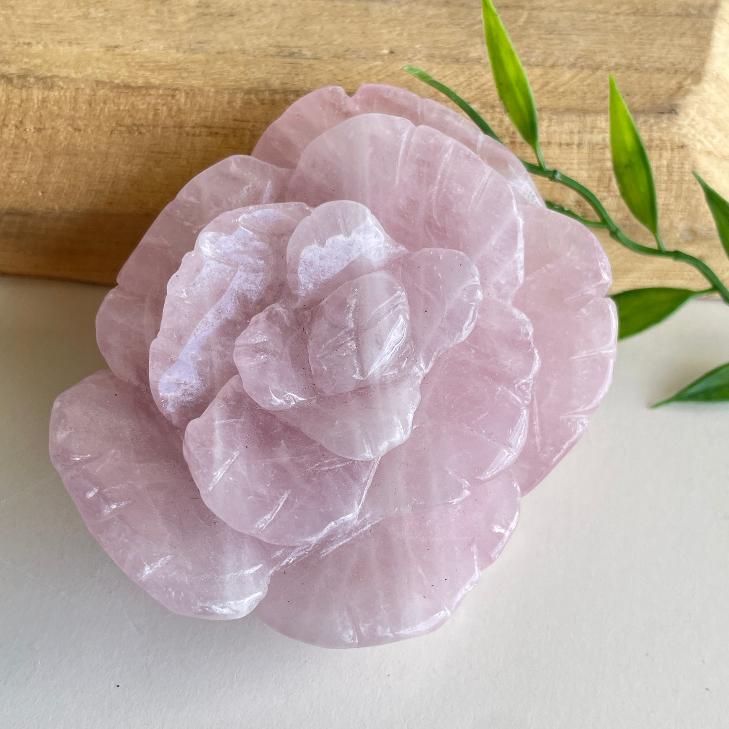 Rose Quartz Flower 8.3cm