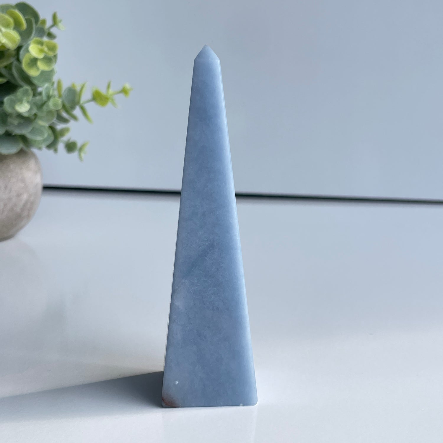 Angelite Obelisk 11cm