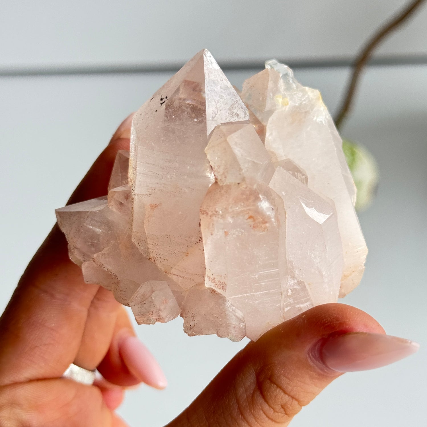 Pink Himalayan Quartz Cluster 146g