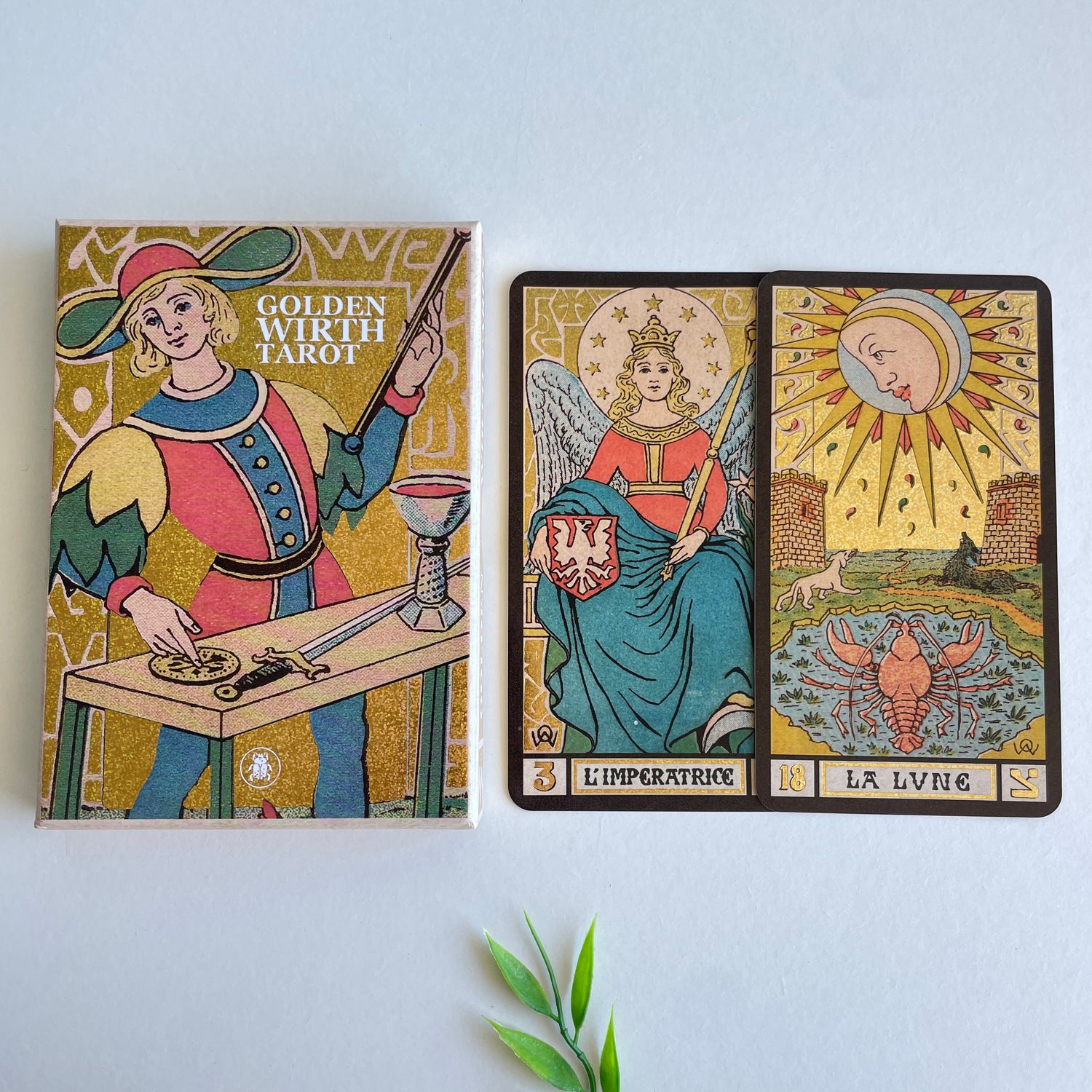 Golden Wirth Tarot Cards