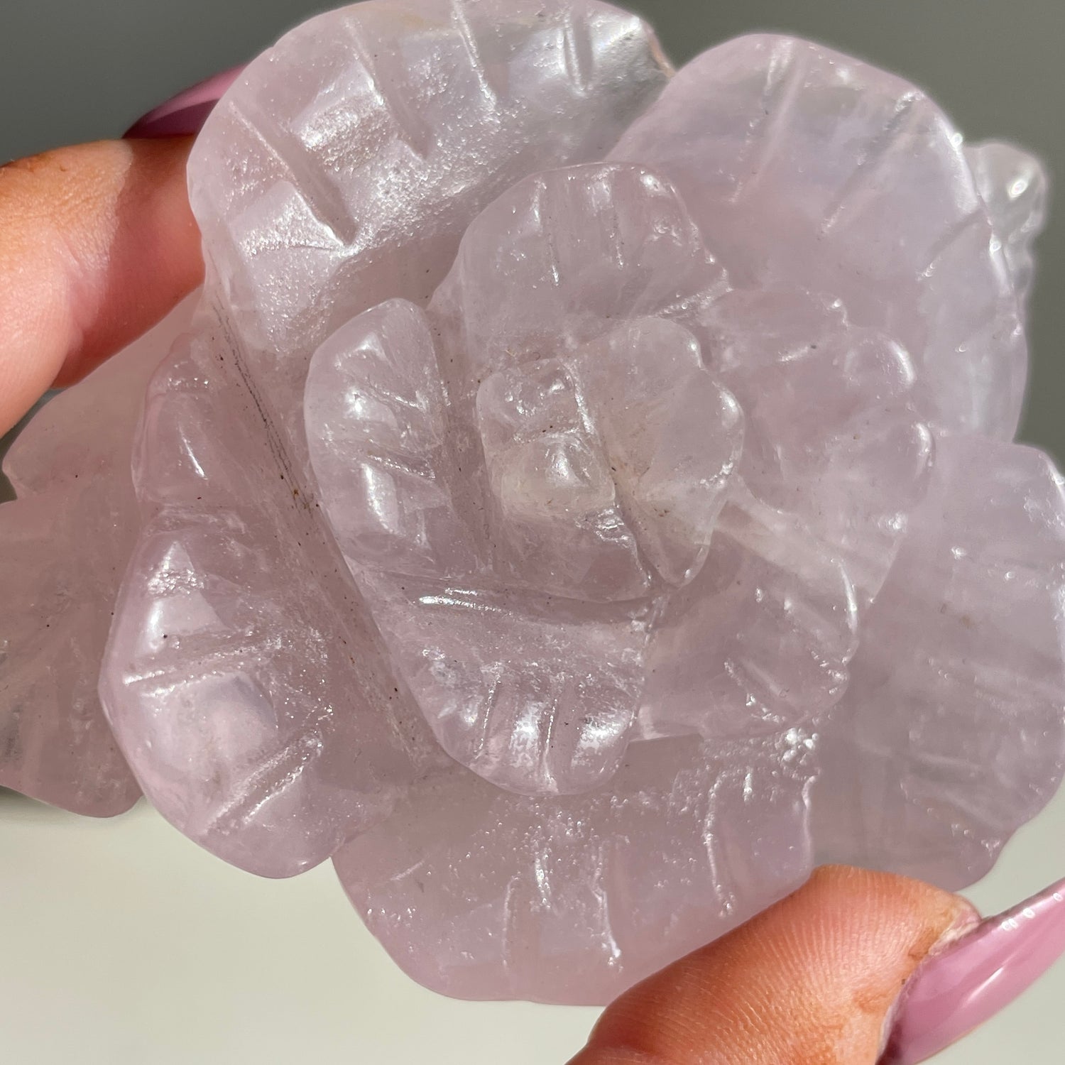 Rose Quartz Flower 9.1cm