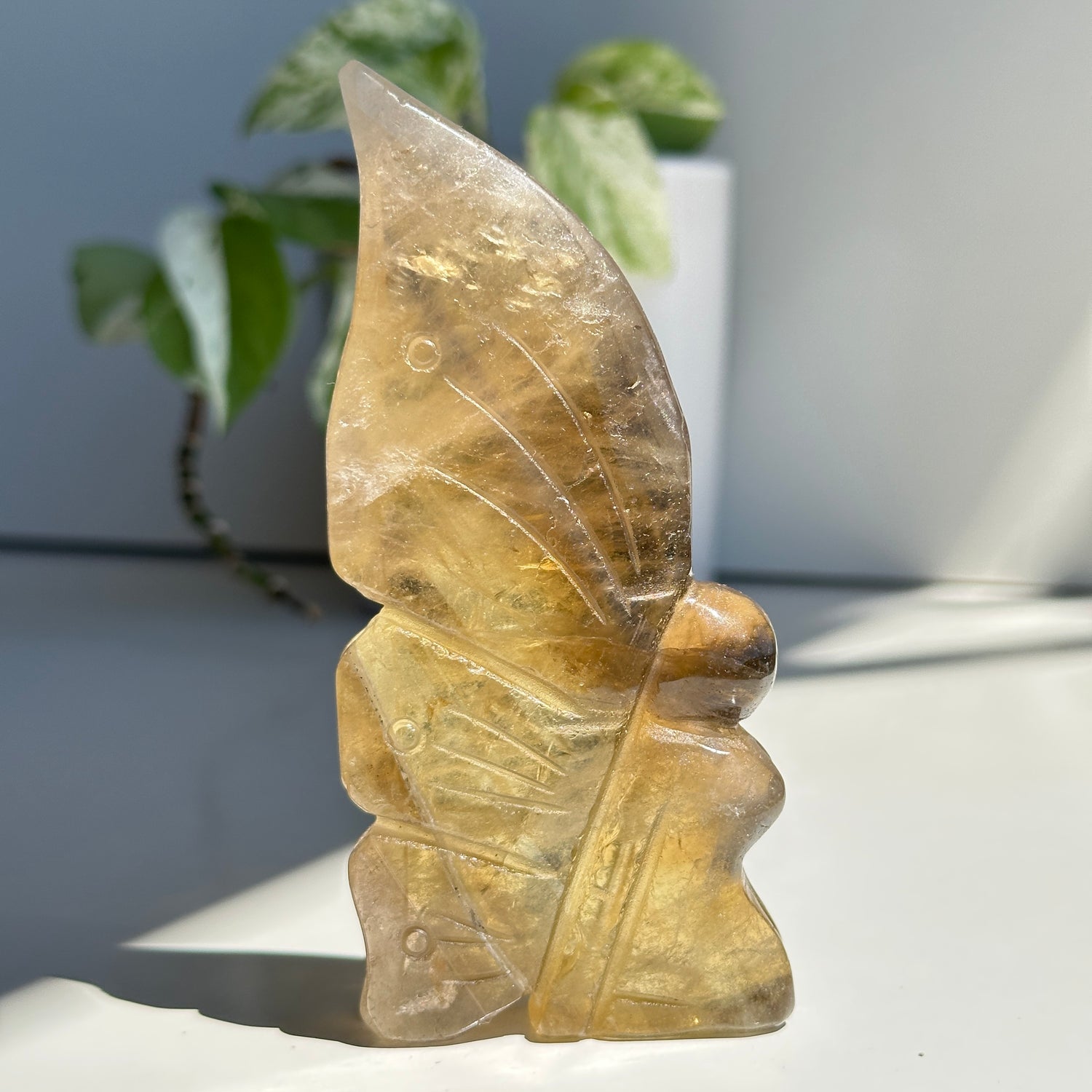 Smoky Citrine Fairy 12.6cm