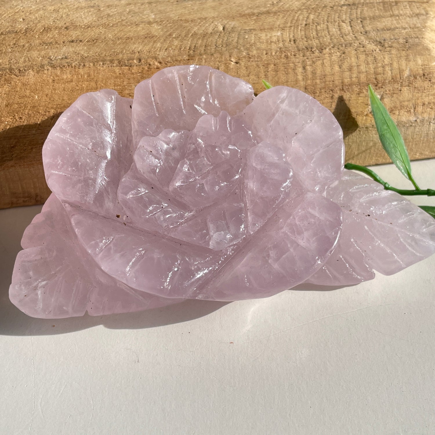 Rose Quartz Flower 10.5cm