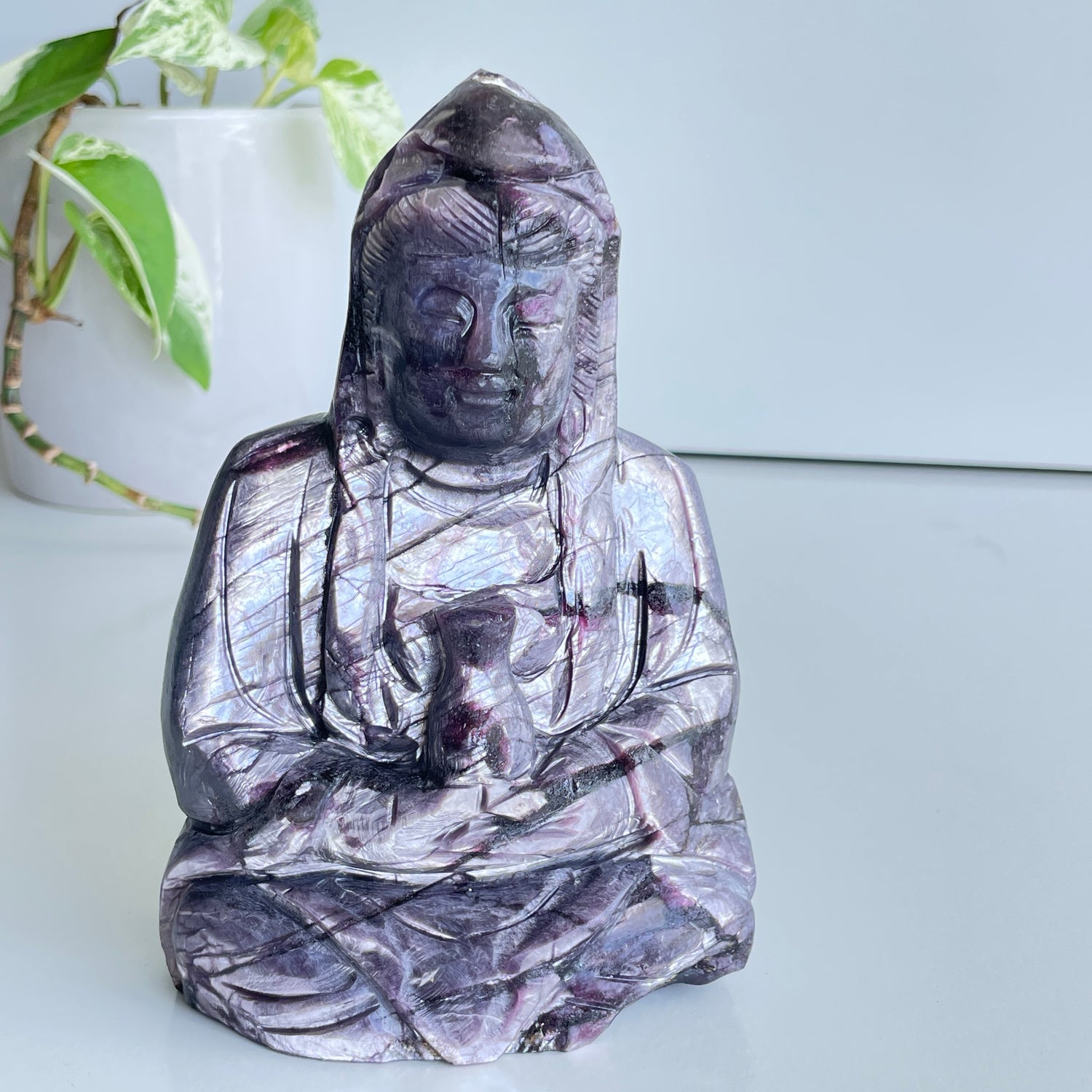 Lepidolite Quan Yin 3