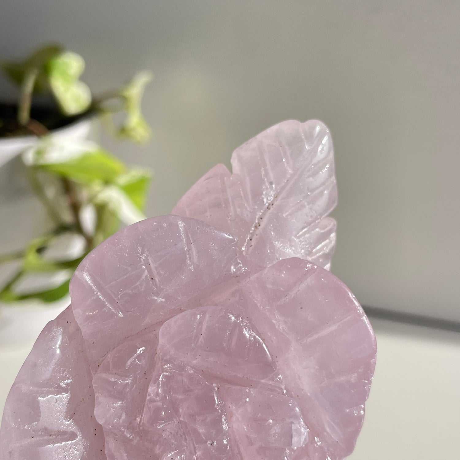 Rose Quartz Flower 10.5cm