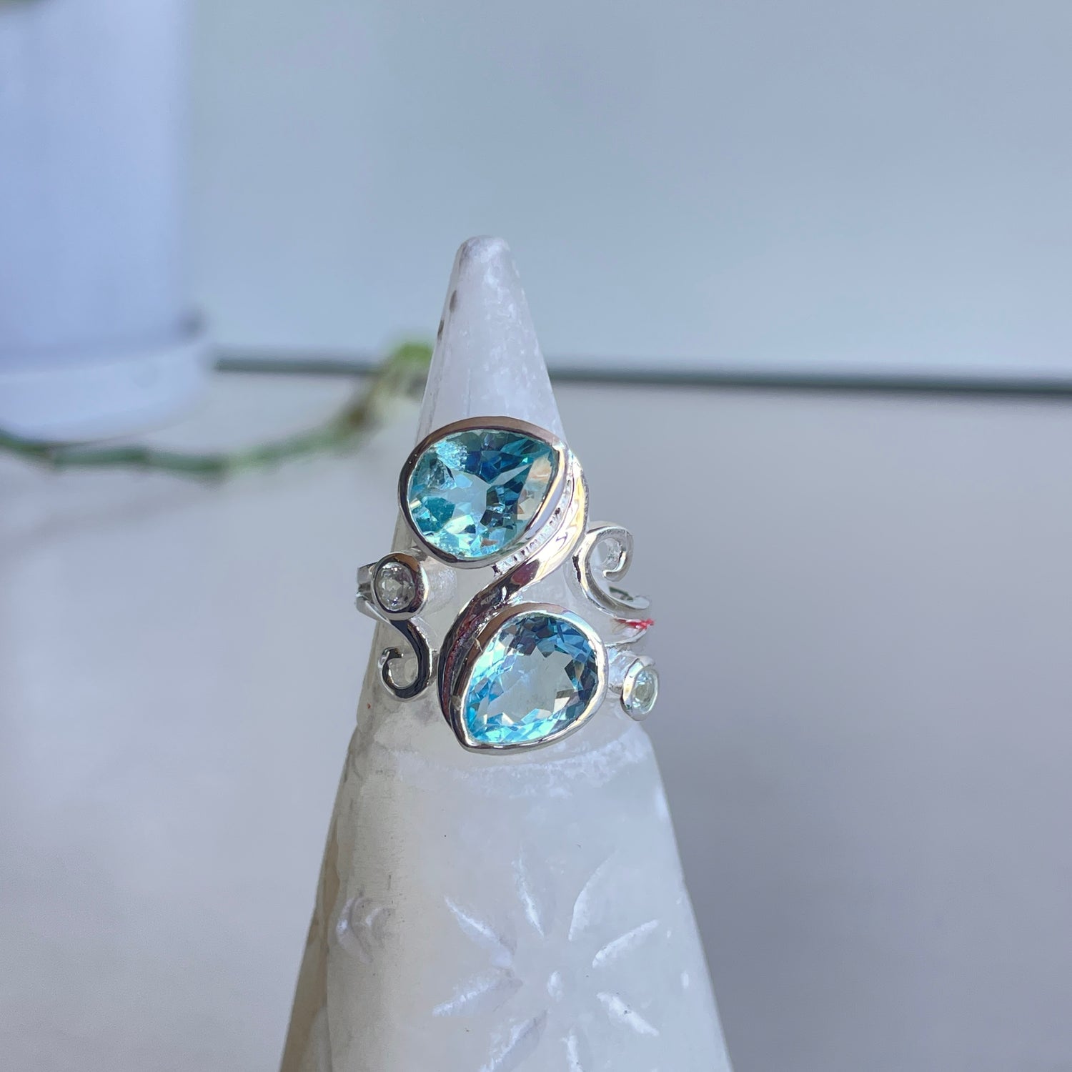 Blue Topaz Multi Stone Ring R3838