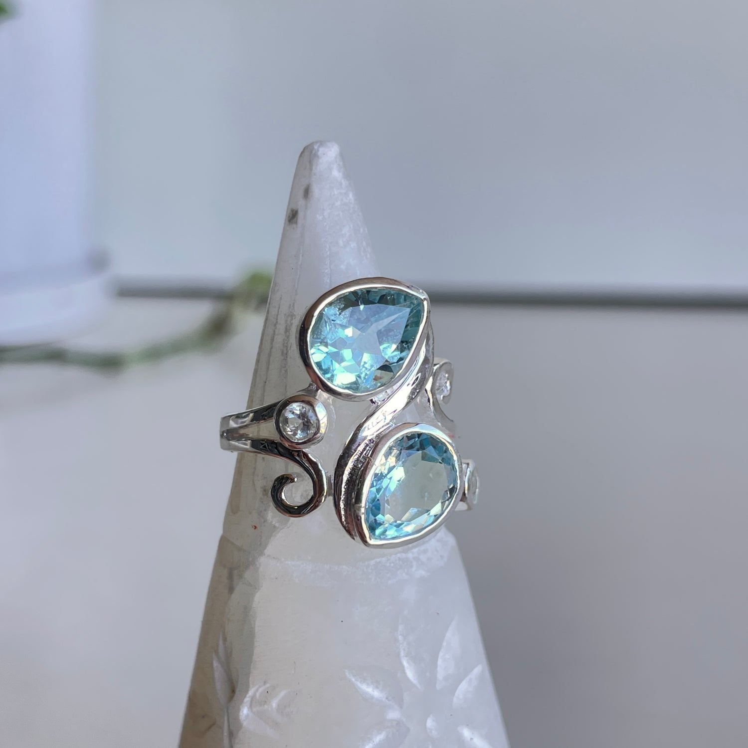 Blue Topaz Multi Stone Ring R3838