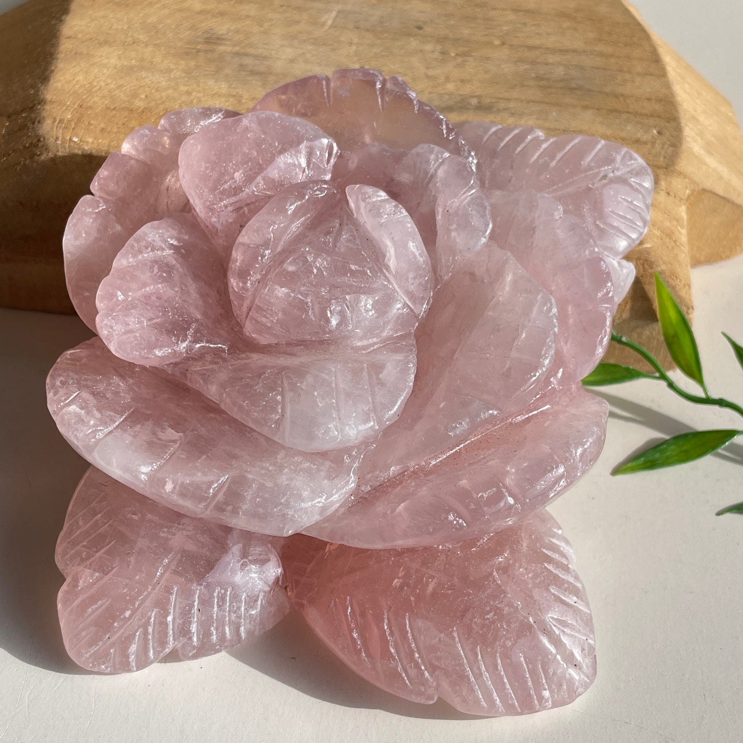 Rose Quartz Flower 15cm