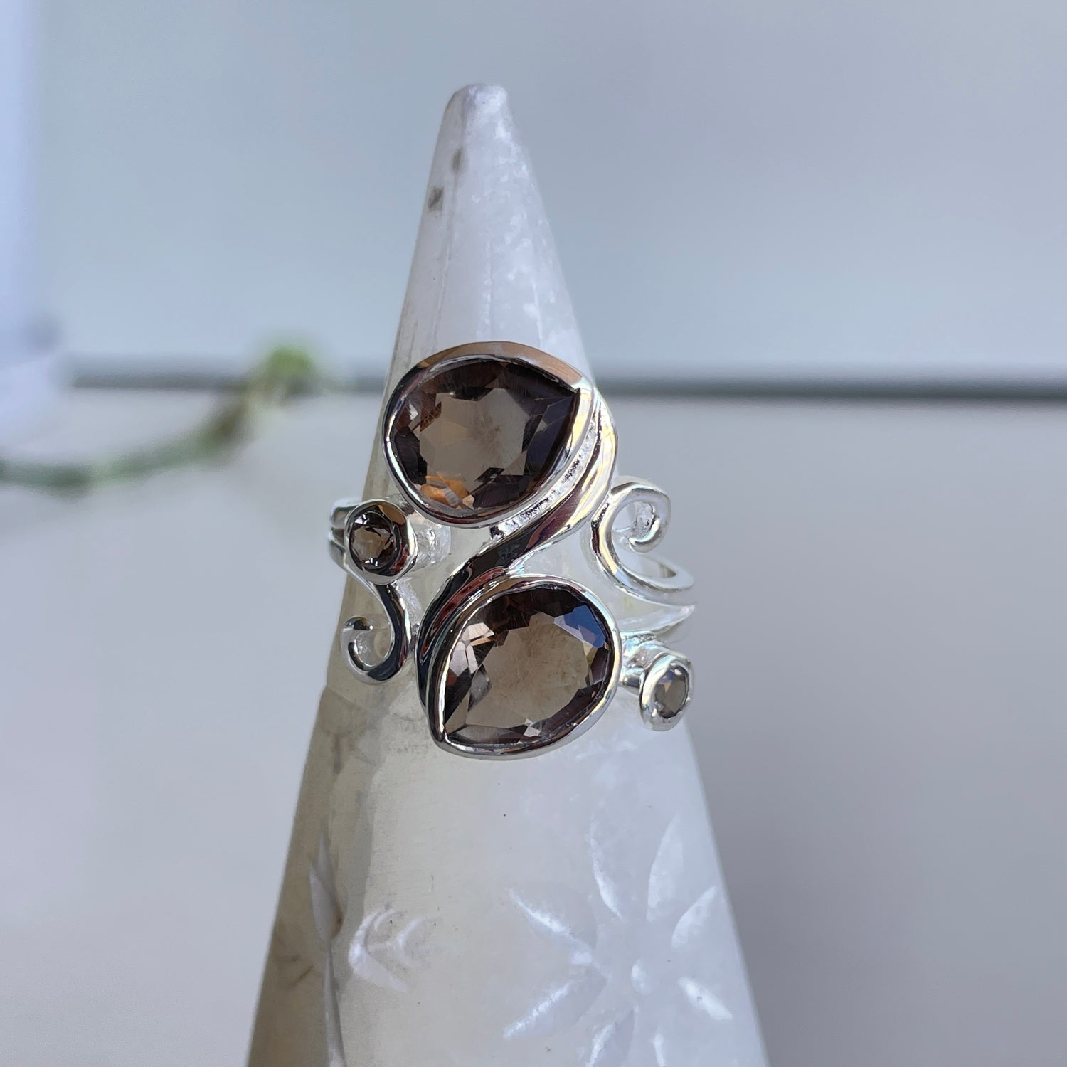 Smoky Quartz Multi Stone Ring R3838