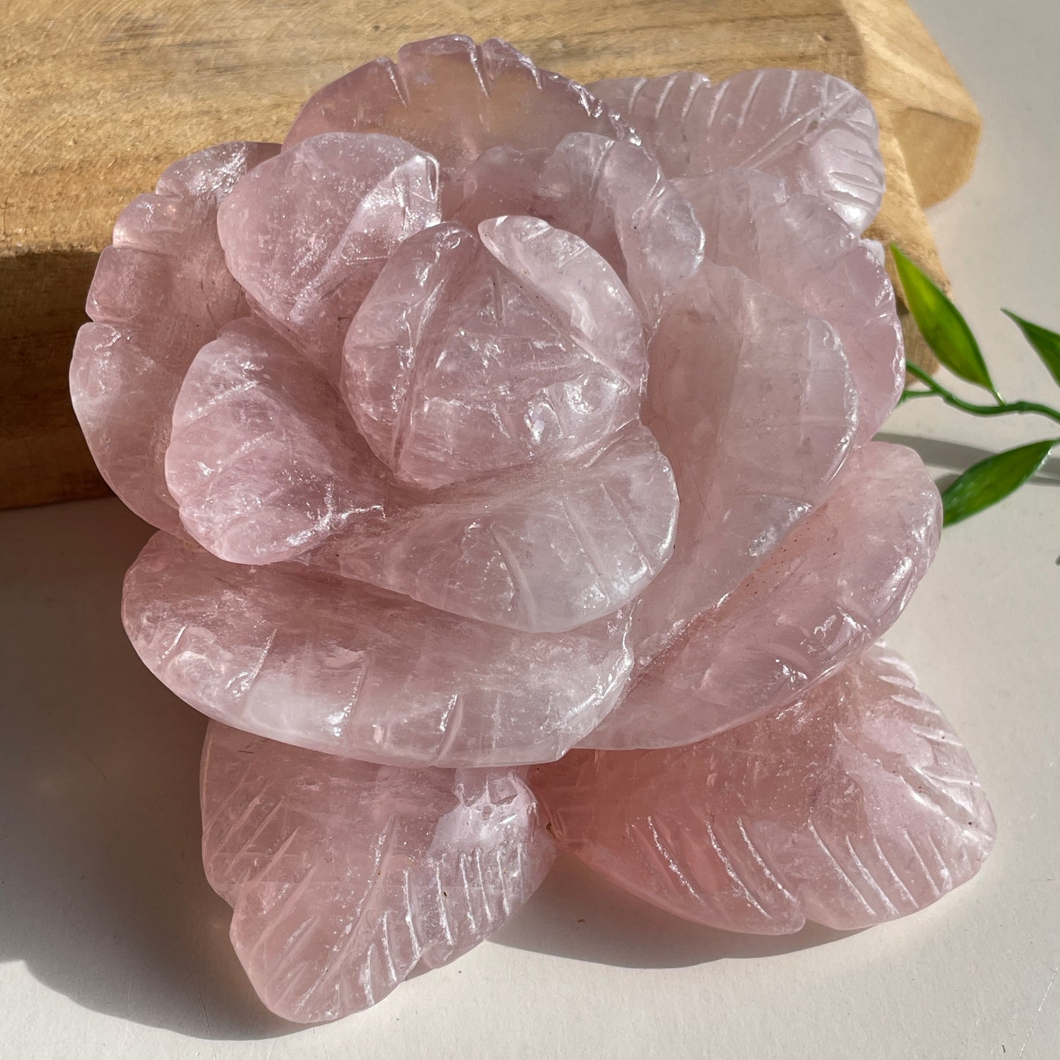 Rose Quartz Flower 15cm
