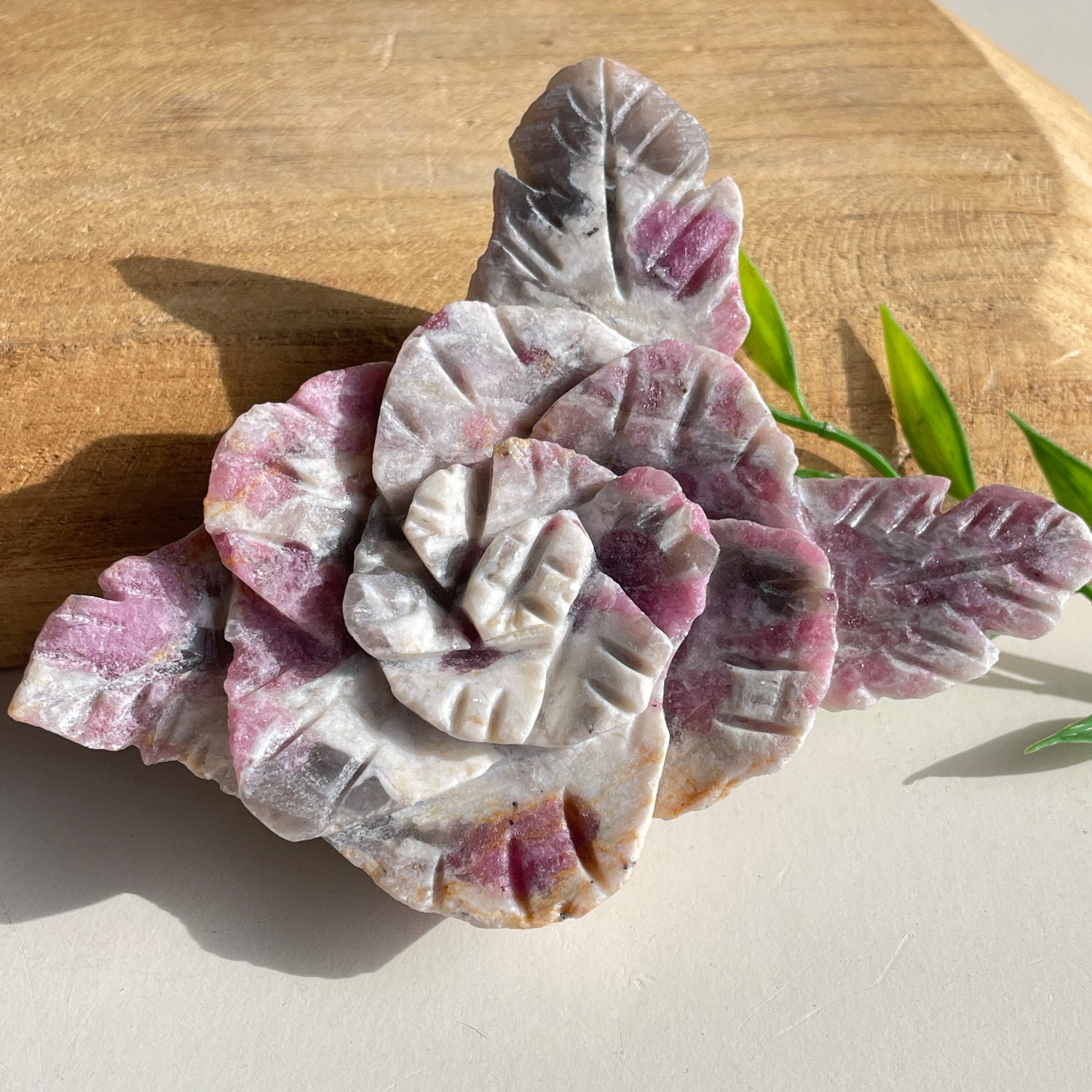 Pink Tourmaline Flower 11cm