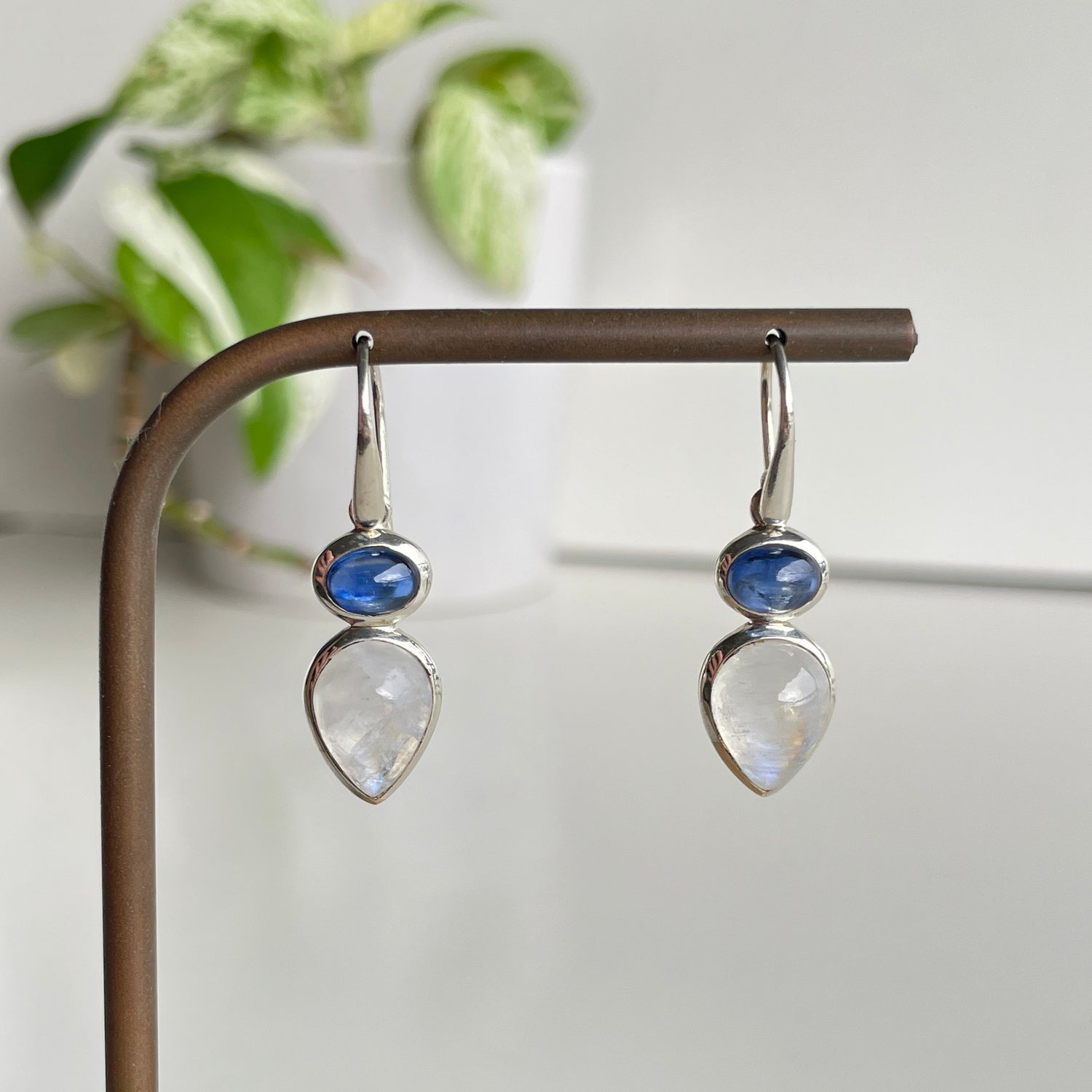 Moonstone Blue Kyanite Earrings
