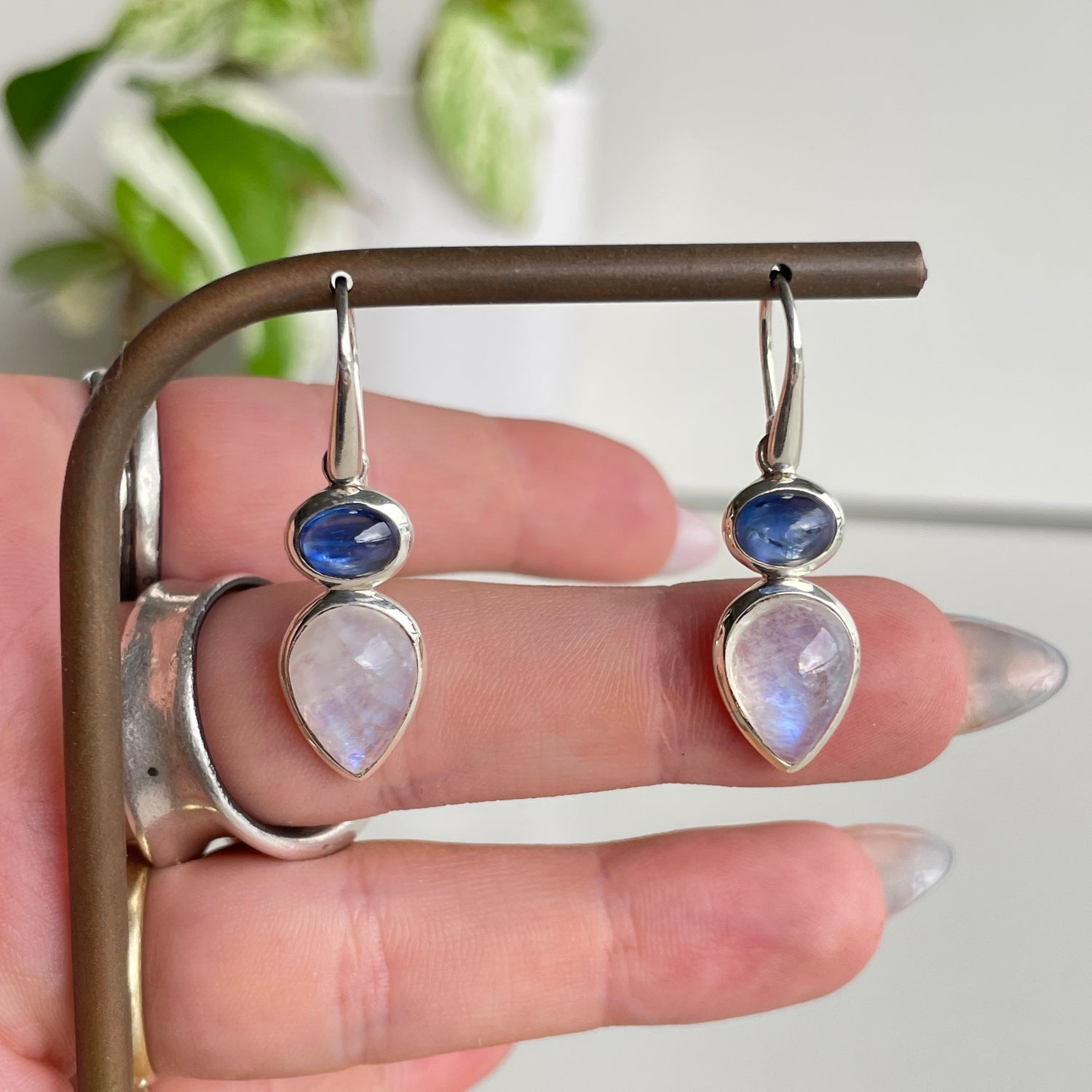 Moonstone Blue Kyanite Earrings