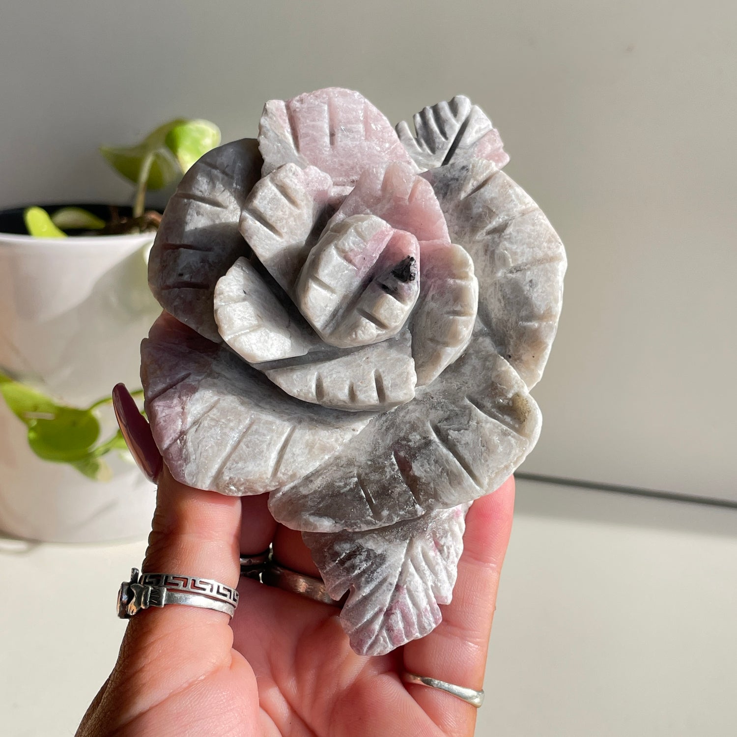 Pink Tourmaline Flower 11.4cm