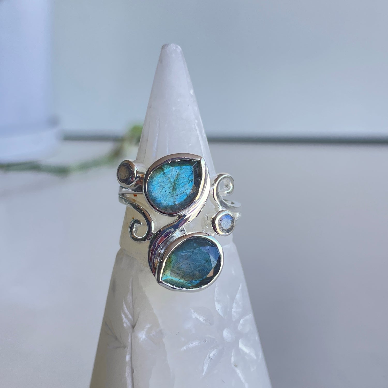 Labradorite Multi Stone Ring R3838