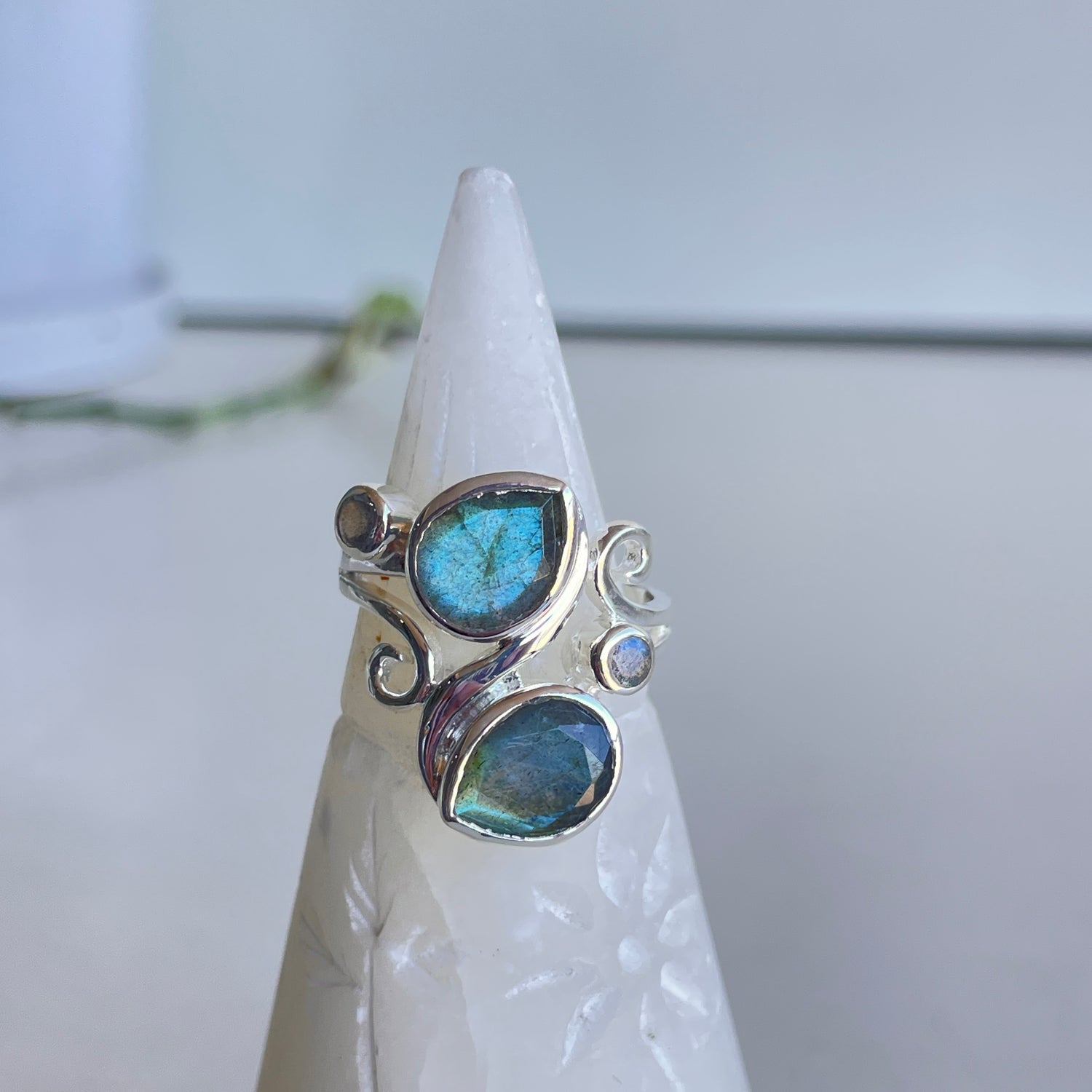 Labradorite Multi Stone Ring R3838
