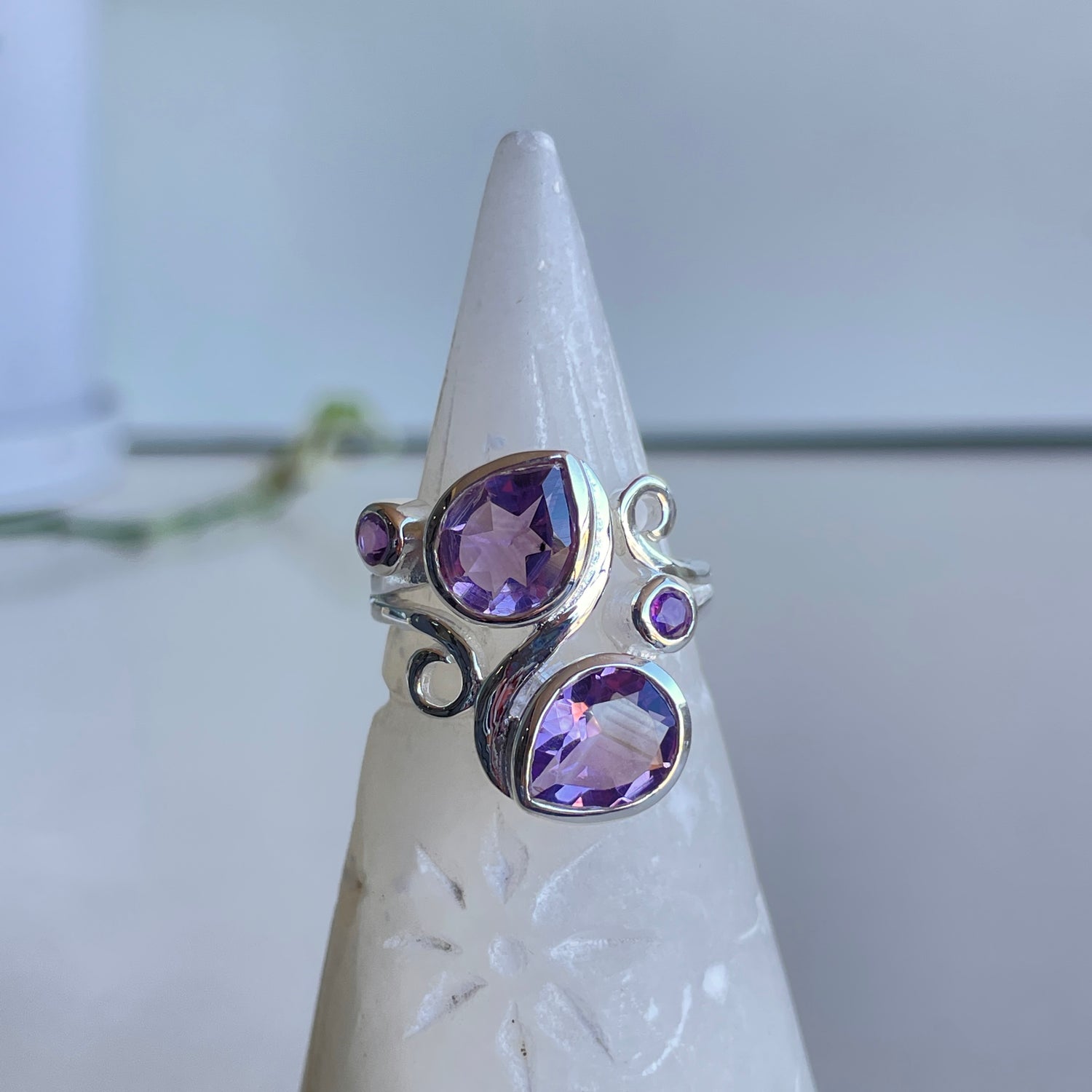 Amethyst Multi Stone Ring R3838