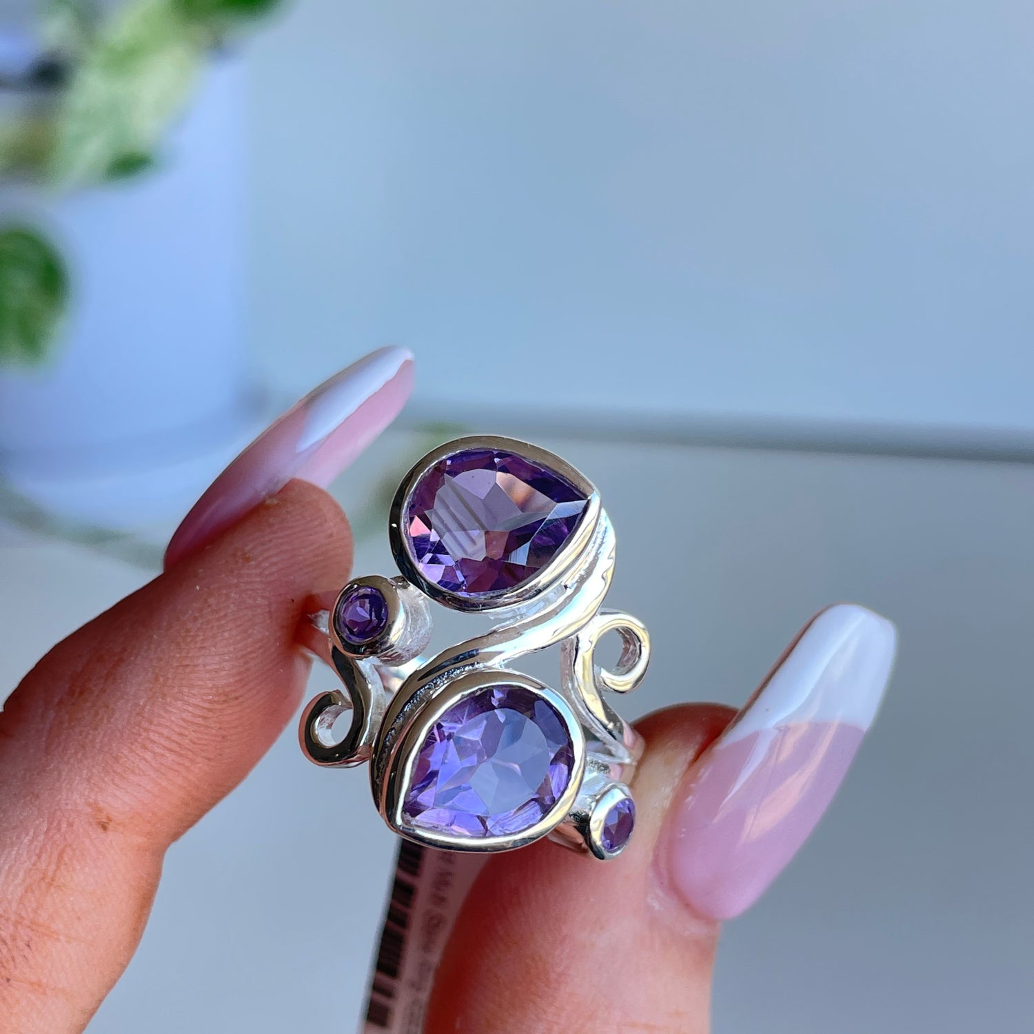 Amethyst Multi Stone Ring R3838