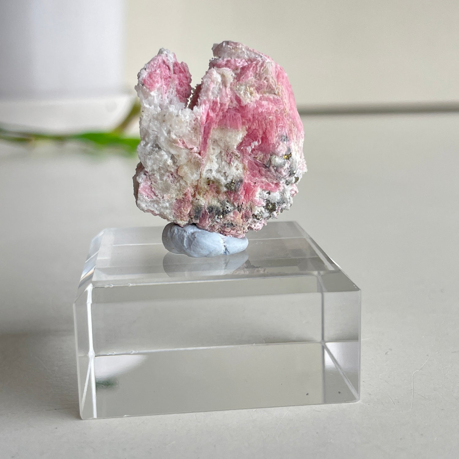 Rhodonite With Quartz and Pyrite Pce