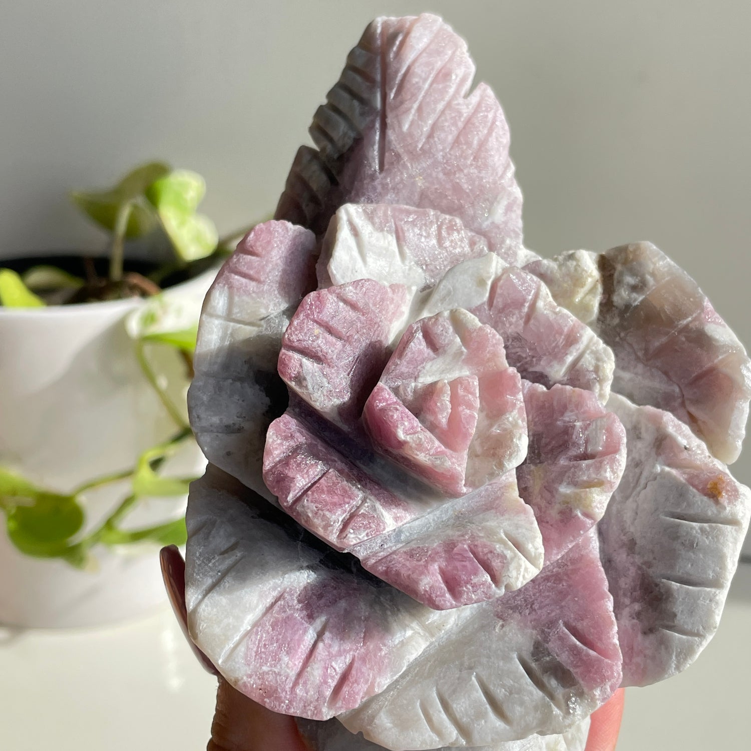 Pink Tourmaline Flower 15.1cm