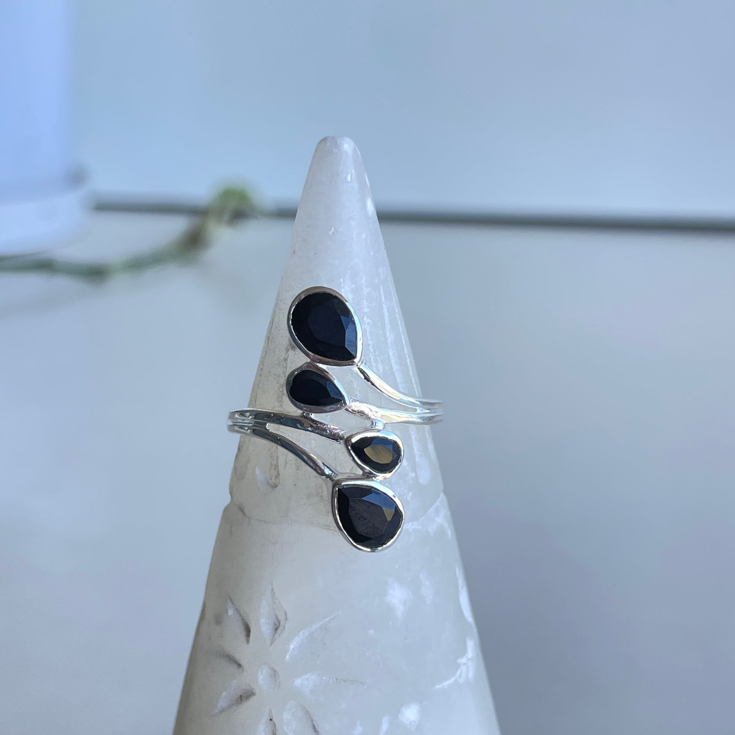 Black Onyx Multi Stone Ring R4795